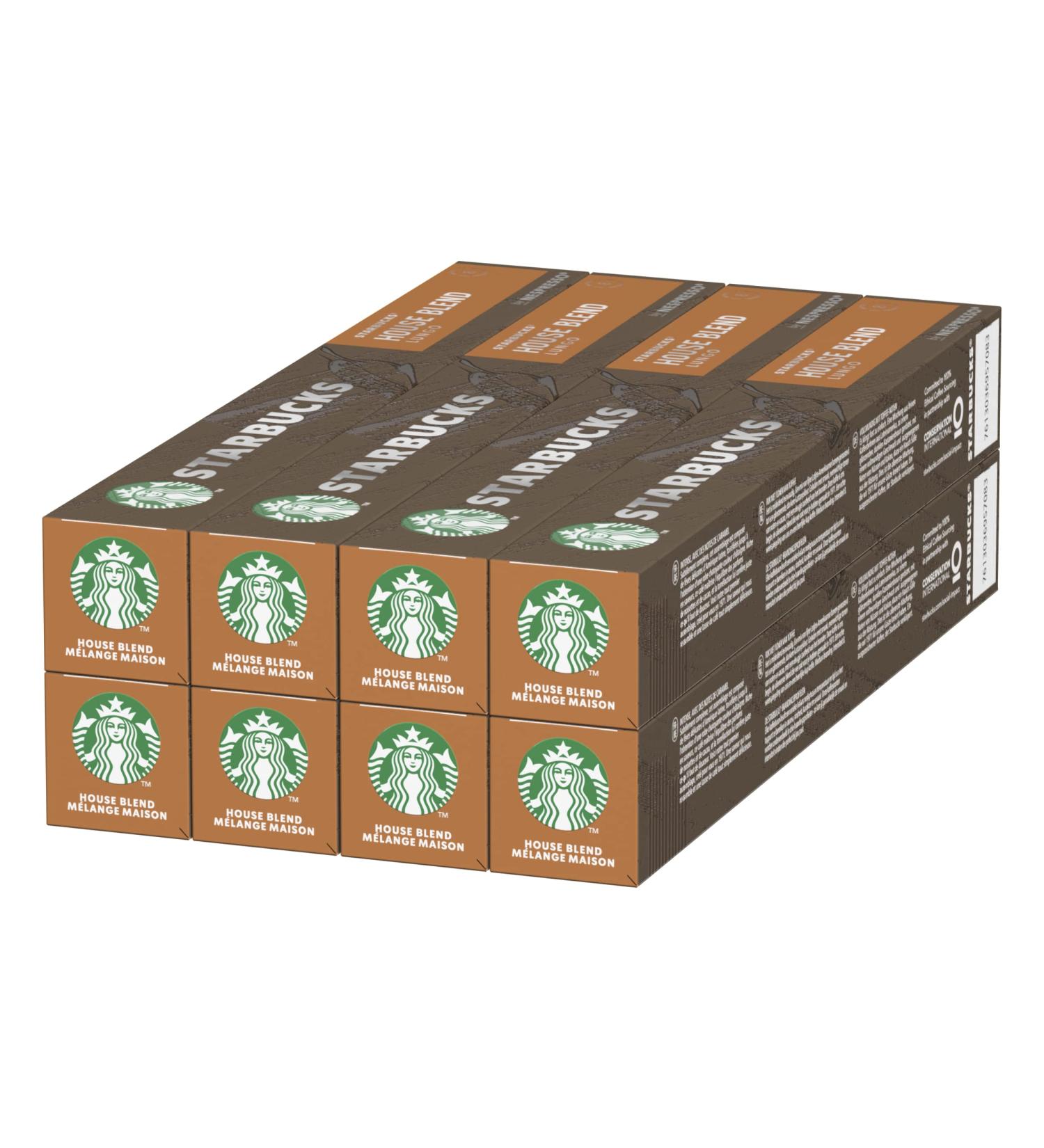 STARBUCKS House Blend Nespresso Capsules - 80 Medium Roast Coffee Pods - Buy Online on GoSupps.com