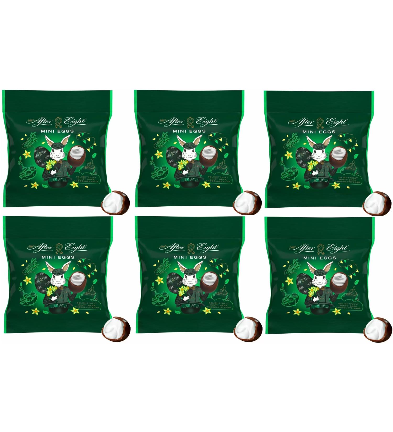 After Eight Dark Mint Chocolate Mini Easter Eggs Sharing Bags 81g Value 6 Pack