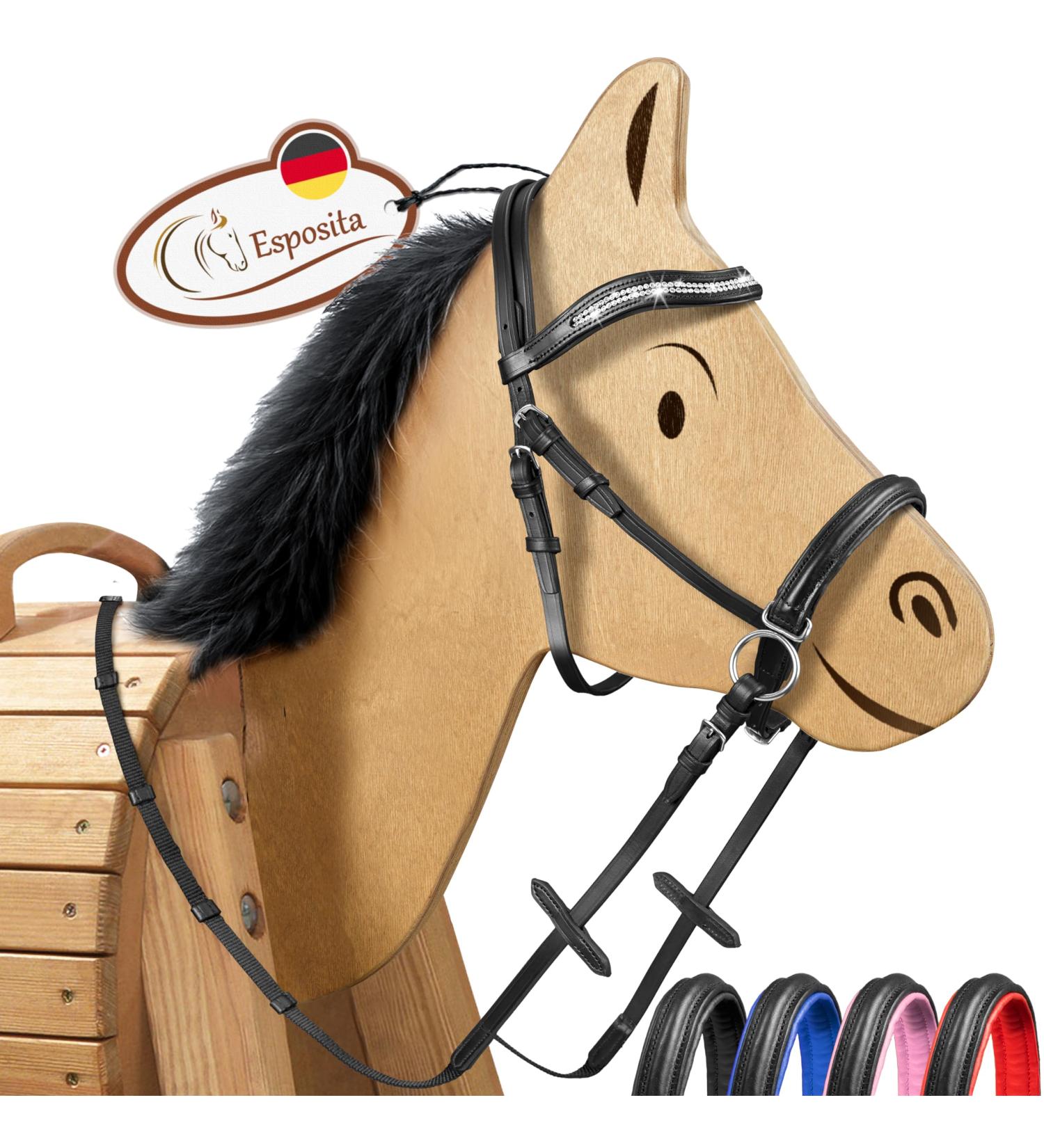 Esposita Bitless Bridle for Wooden Horses - Small Black | International Shipping Available - Buy Online on GoSupps.com