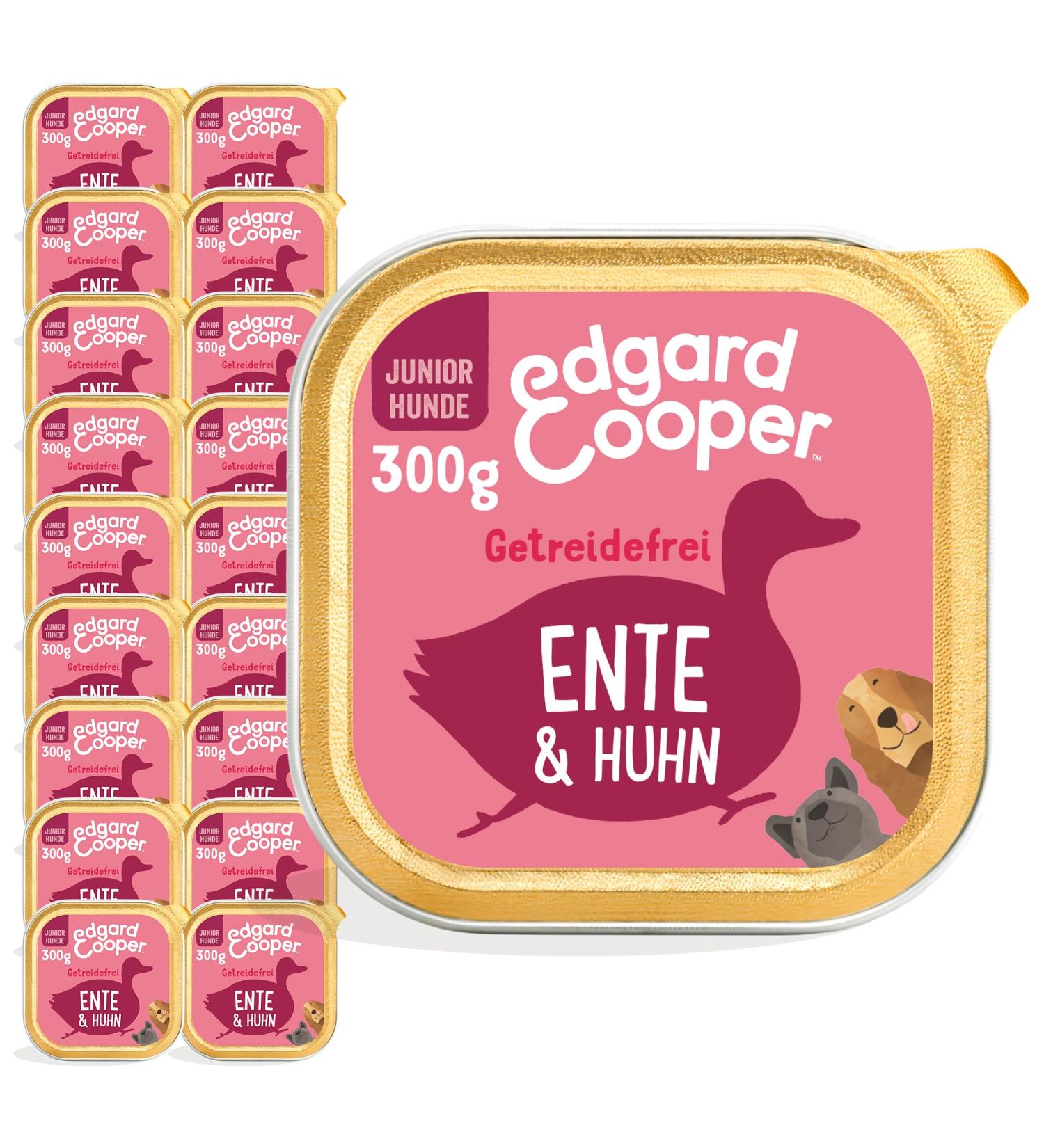 Edgard & Cooper Grain-Free Wet Puppy Food (Duck & Chicken) - 300g x 18 Pack | Natural Ingredients & Essential Amino Acids - Buy Online on GoSupps.com