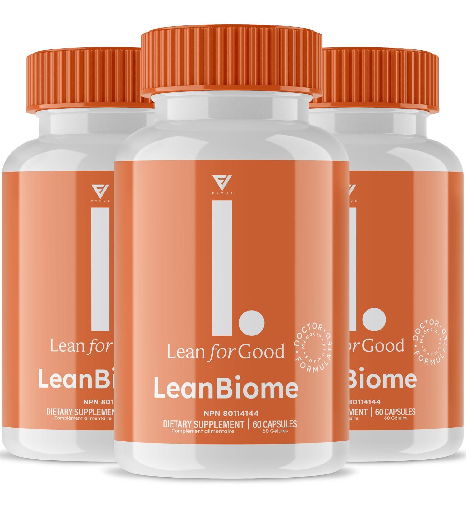 (3 Pack) LeanBiome Lean for Good Probiotic Capsules Lean Biome Canada Weight Management Supplement Formula Formule de Suppl ment LeanBiome Lean pour une Bonne Gestion du Poids (180 Capsules) - Buy Online on GoSupps.com