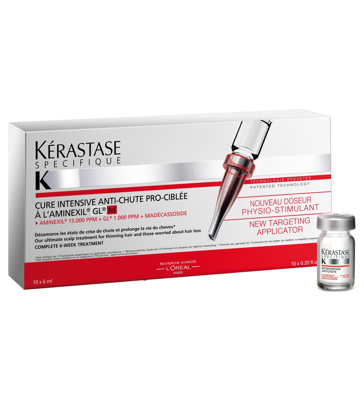 Kerastase Specifique Intensive Anti-Hair Loss Treatment With Aminexil GL Treatment - 10x6ml/0.2oz