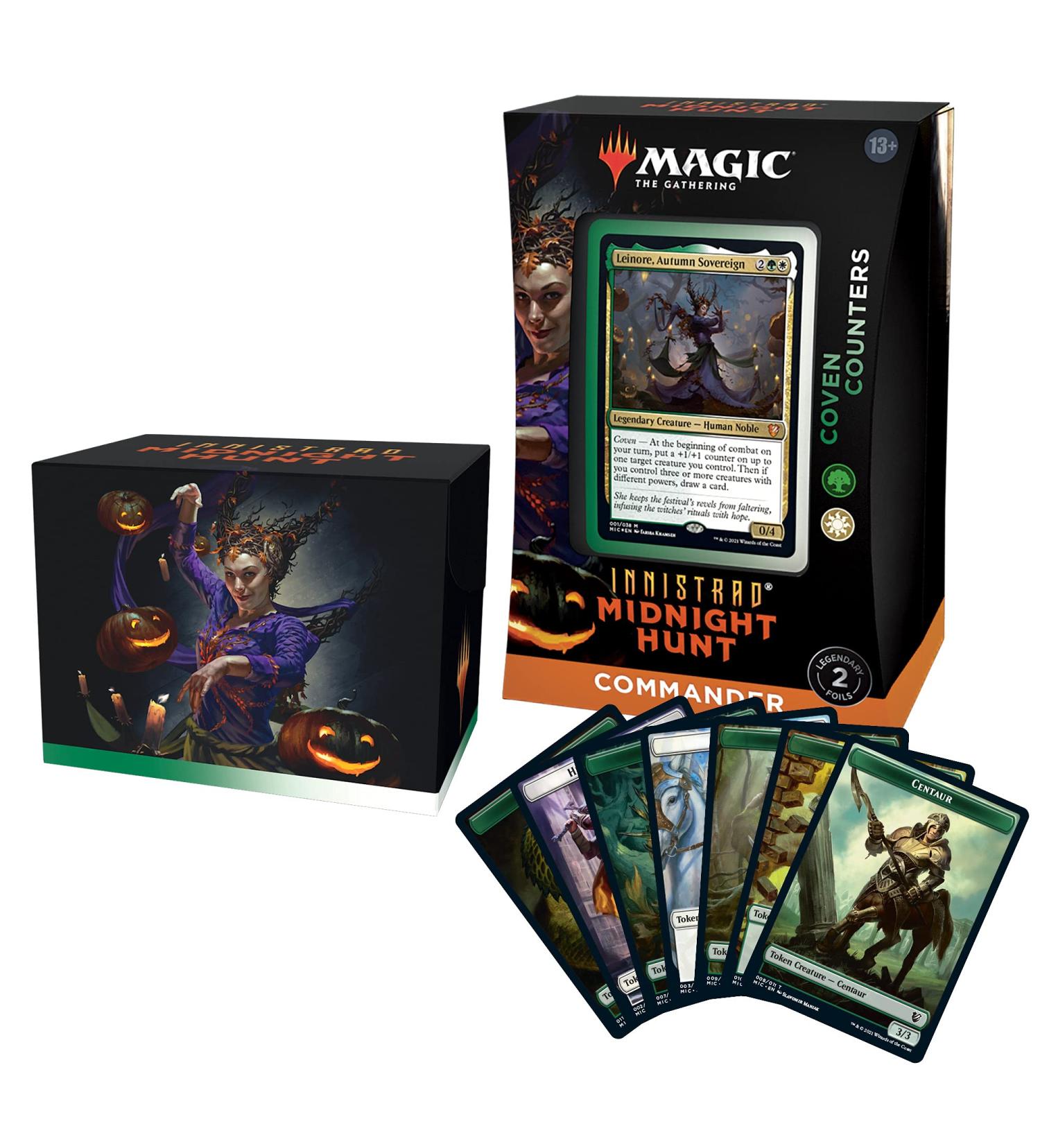 Innistrad Midnight Hunt Commander Deck - Coven Counters (Green-White) | Magic: The Gathering - Buy Online on GoSupps.com