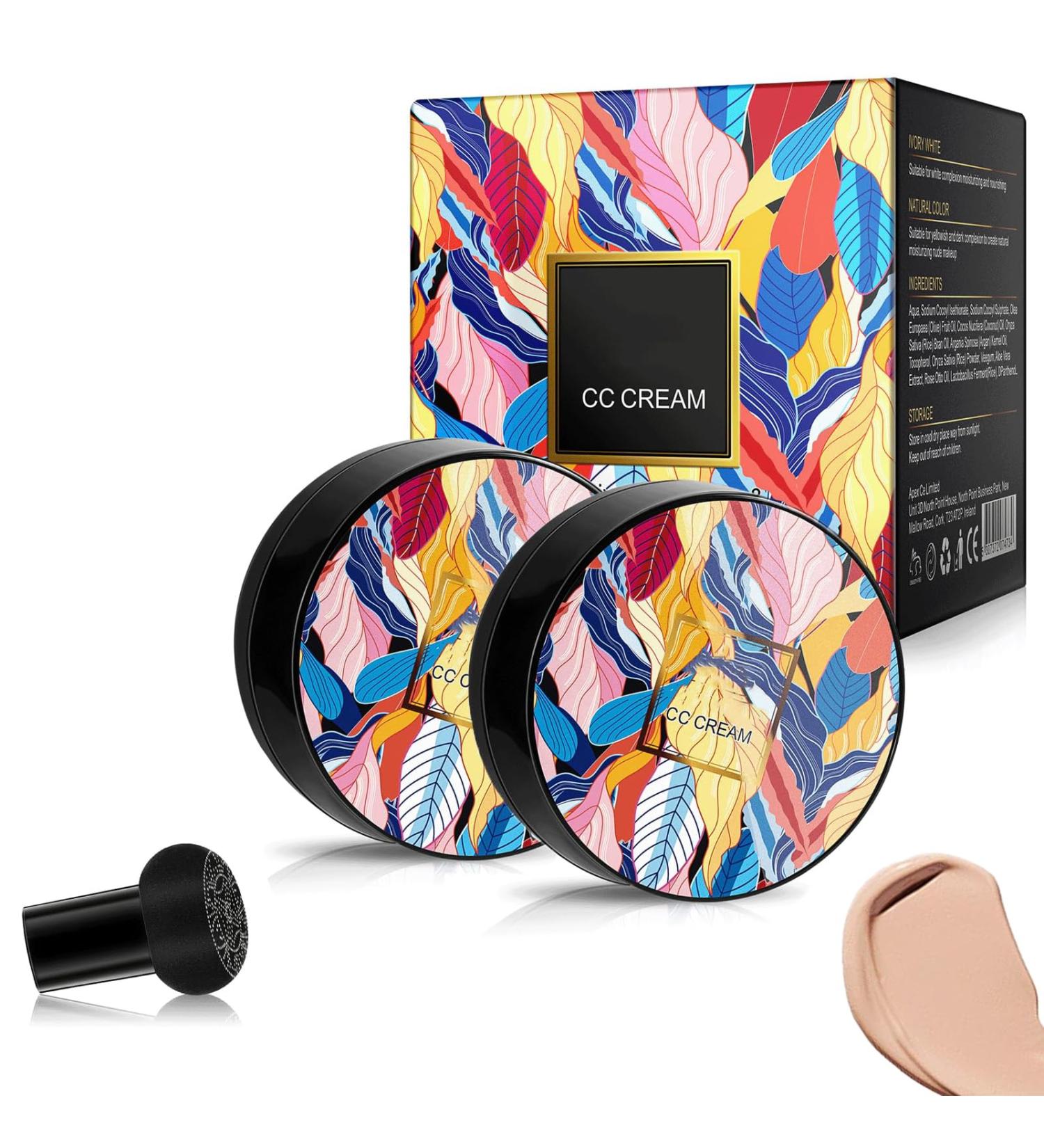 2024 Nuovo fungo testa cuscino d'aria CC crema trucco correttore idratante opaco di longa durata impermeabile di lunga durata adatto a tutti i tipi di pelle (Natural color 2) - Buy Online on GoSupps.com