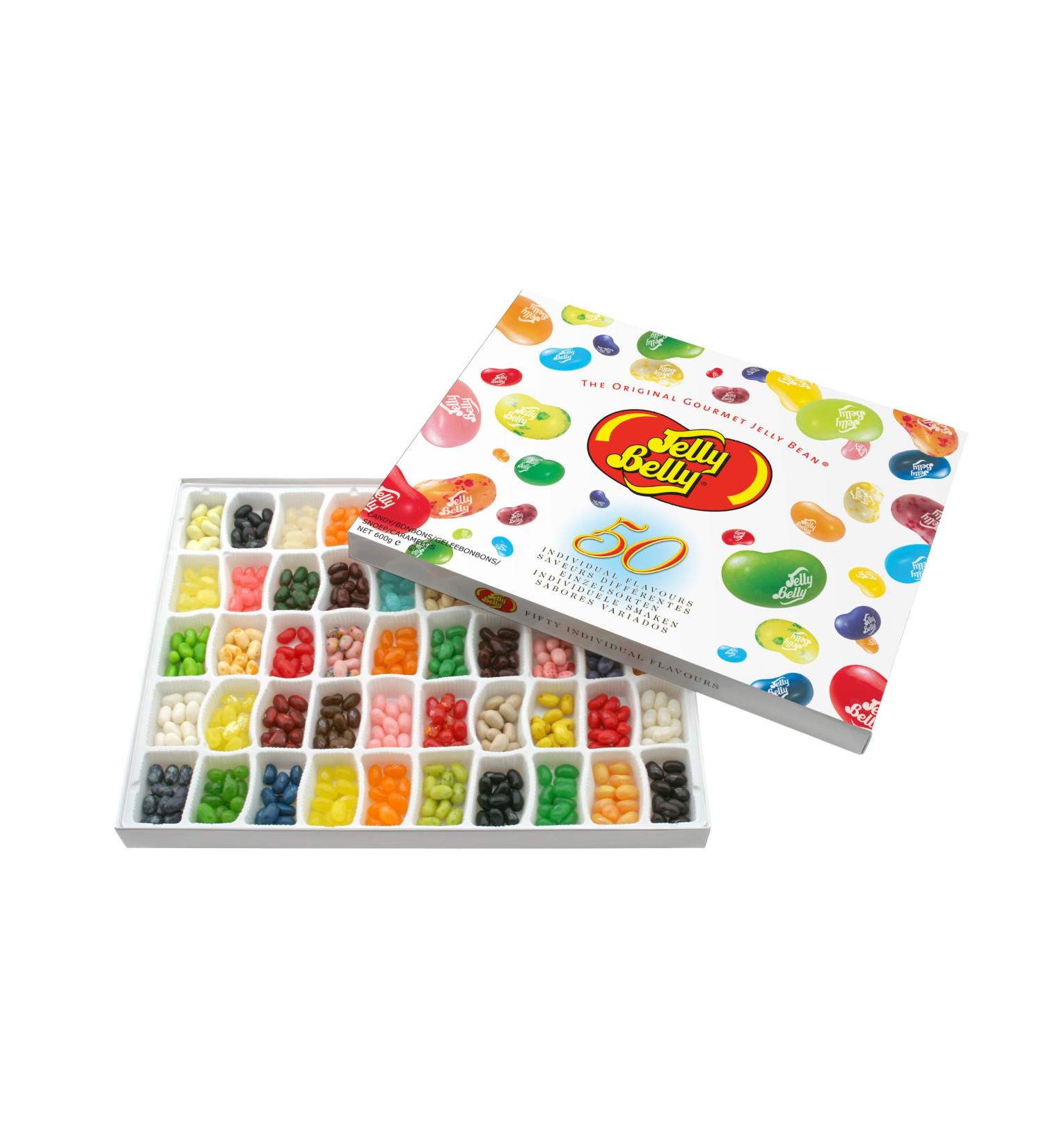 Jelly Belly Beans Gift Pack - 50 Varieties 600g | International Shipping Available - Buy Online on GoSupps.com