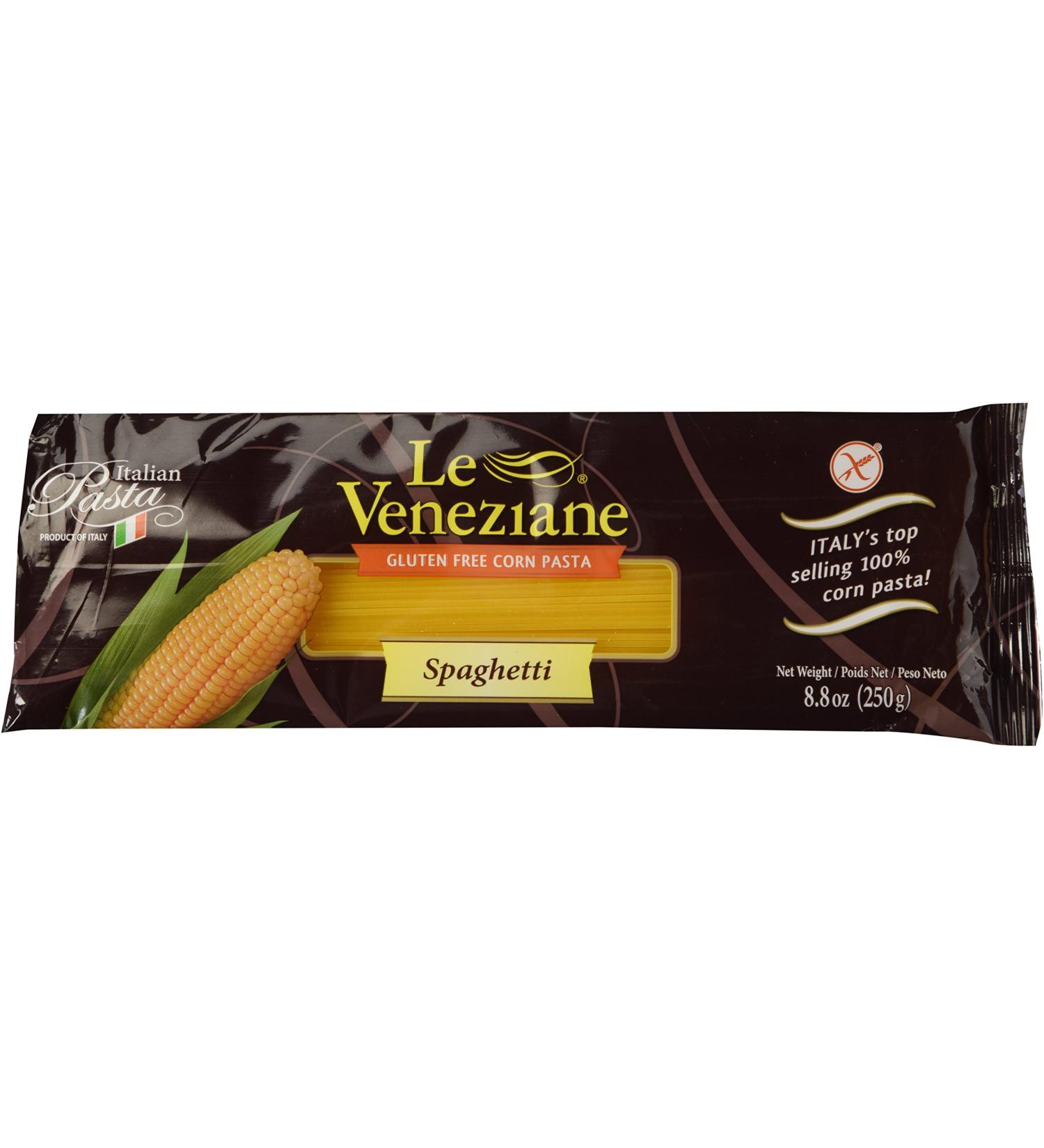 Le Veneziane Italian Gluten Free Corn Pasta Spaghetti 250g - Authentic Taste, Gluten-Free Option, Made in Italy - Buy Online on GoSupps.com