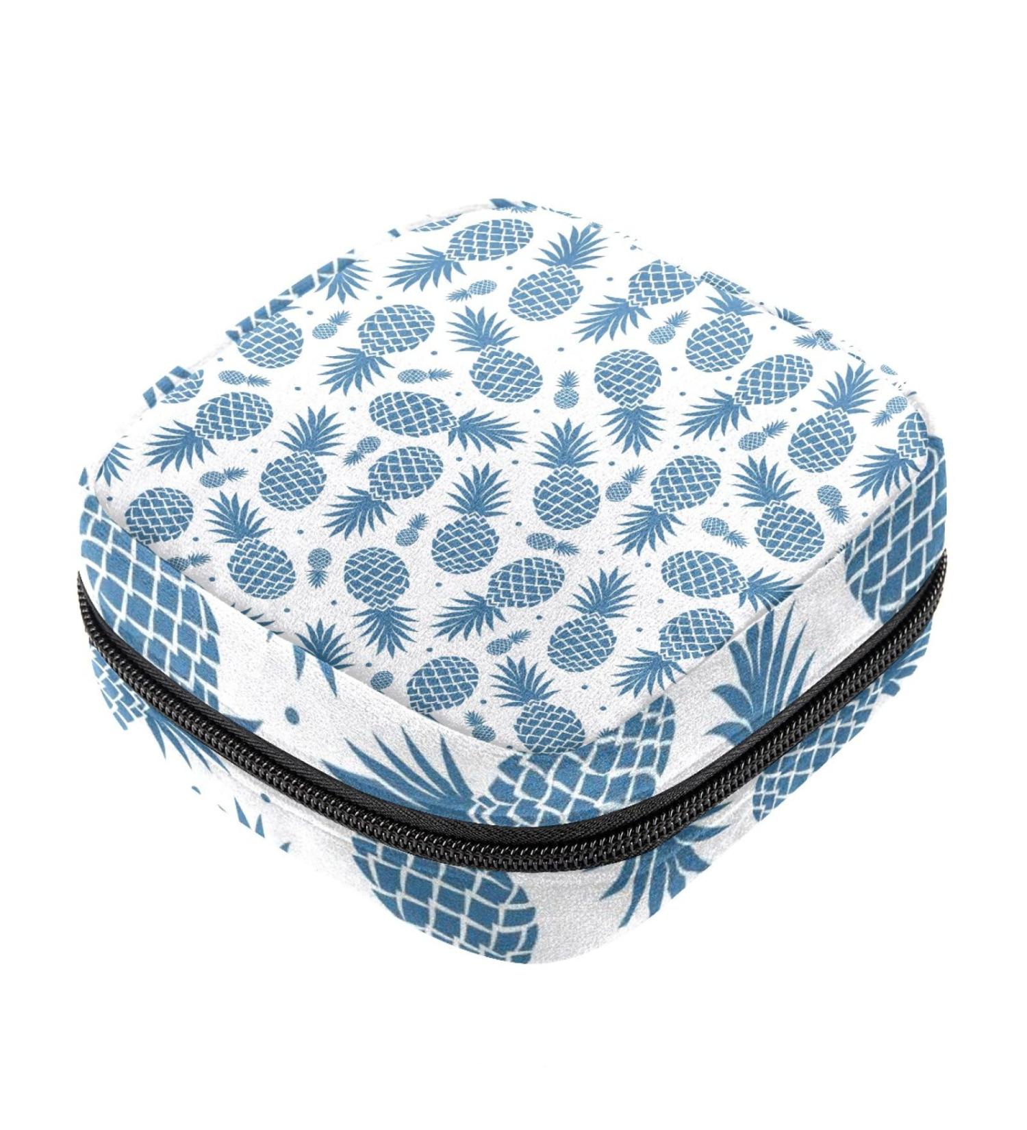 Sanitary Napkin Storage Bag Pineapple Print Pattern - Menstrual Cup Pouch & Tampon Bags - Portable Period Kit Bag - Color 6 - Buy Online on GoSupps.com