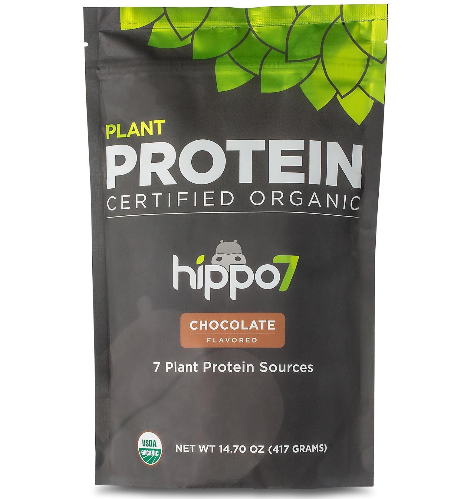Vegan Plant Protein Powder - Chocolate Flavor | Non-GMO Gluten-Free | Pea & Hemp Protein for Women & Men - Buy Online on GoSupps.com
