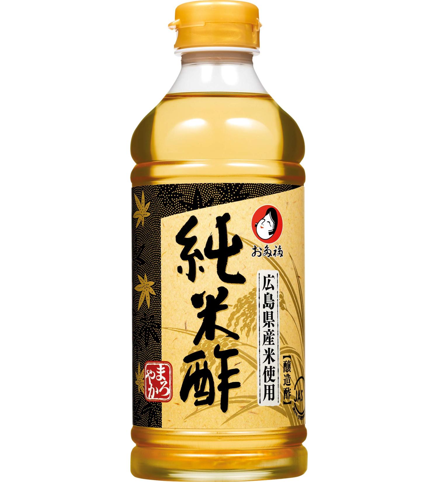 Otafuku rice vinegar for sushi, sweet, ideal for seasoning and refining various dishes, PET bottle (1 x 500 ml)
