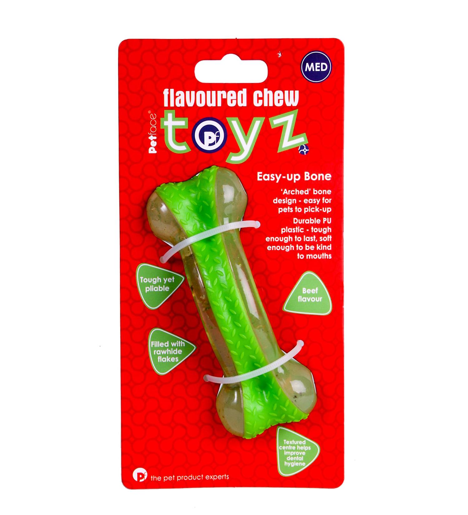 Petface Toyz Easy-Up Beef Bone Flavoured Chew Dog Toy - Buy Online on GoSupps.com