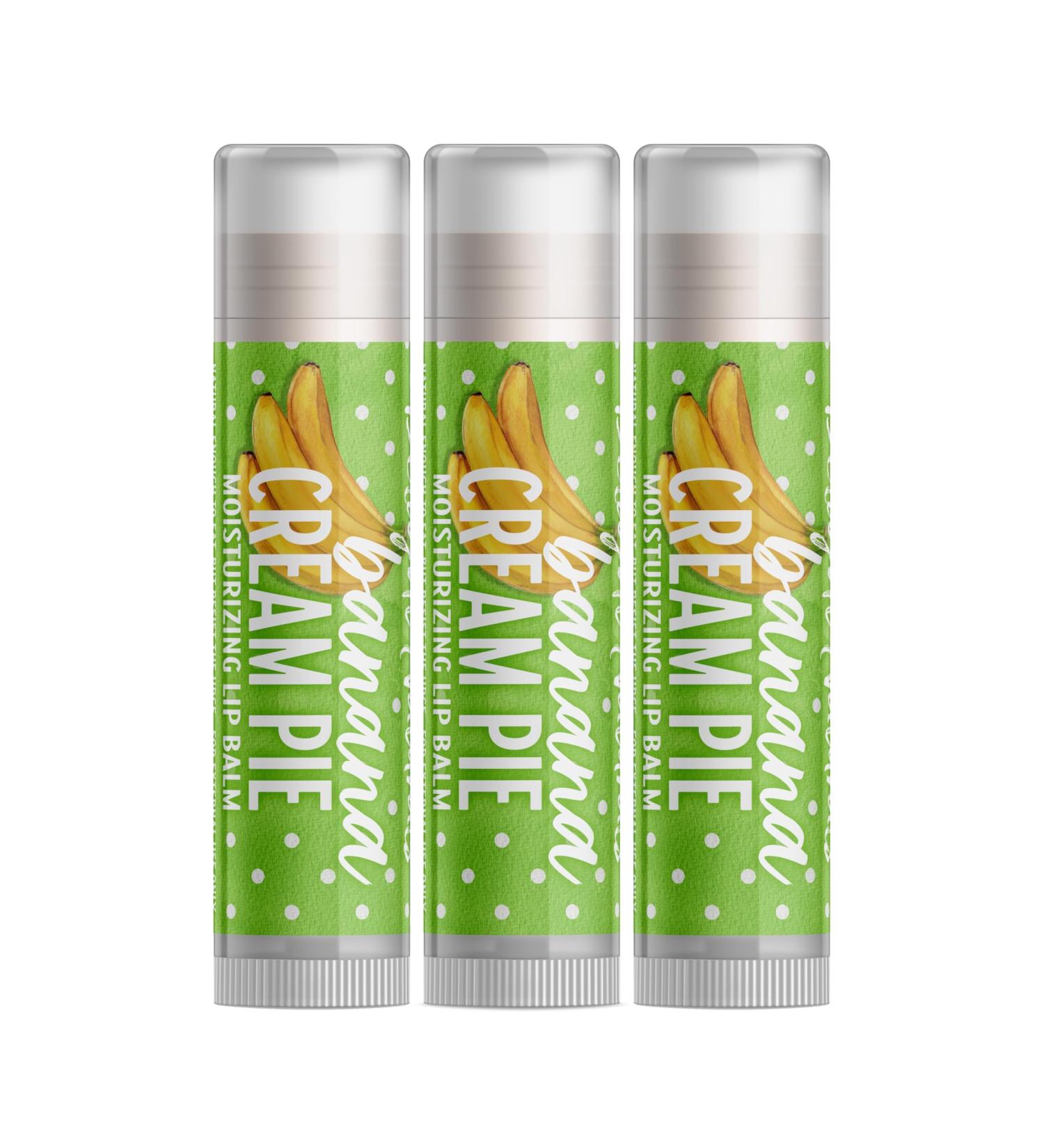 Delight Naturals Banana Cream Pie Lip Balm - Set of Three - Buy Online on GoSupps.com
