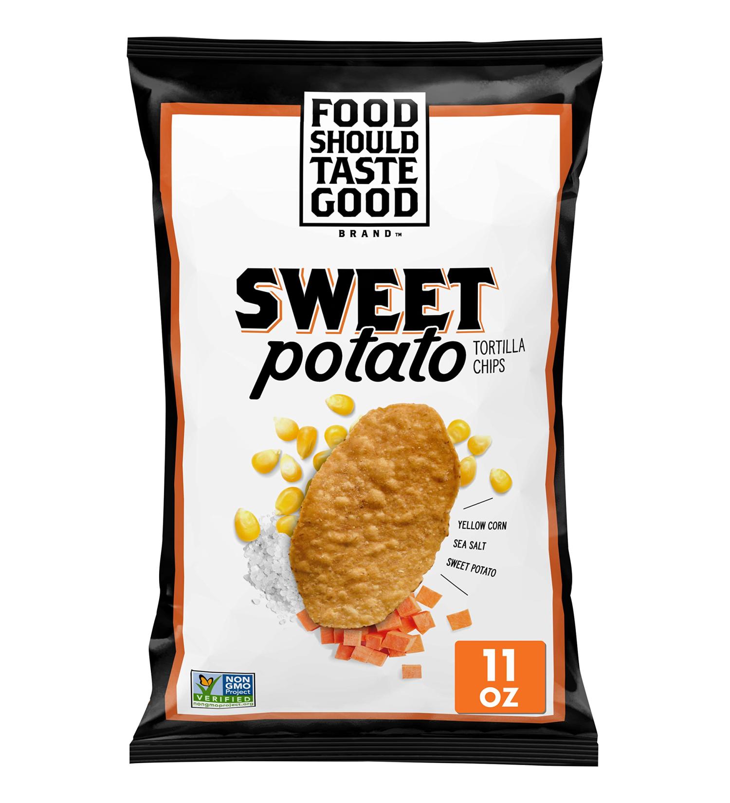 â€œBuy Food Should Taste Good Gluten Free Sweet Potato Tortilla Chips - 11 oz | Healthy Snackâ€‌ - Buy Online on GoSupps.com