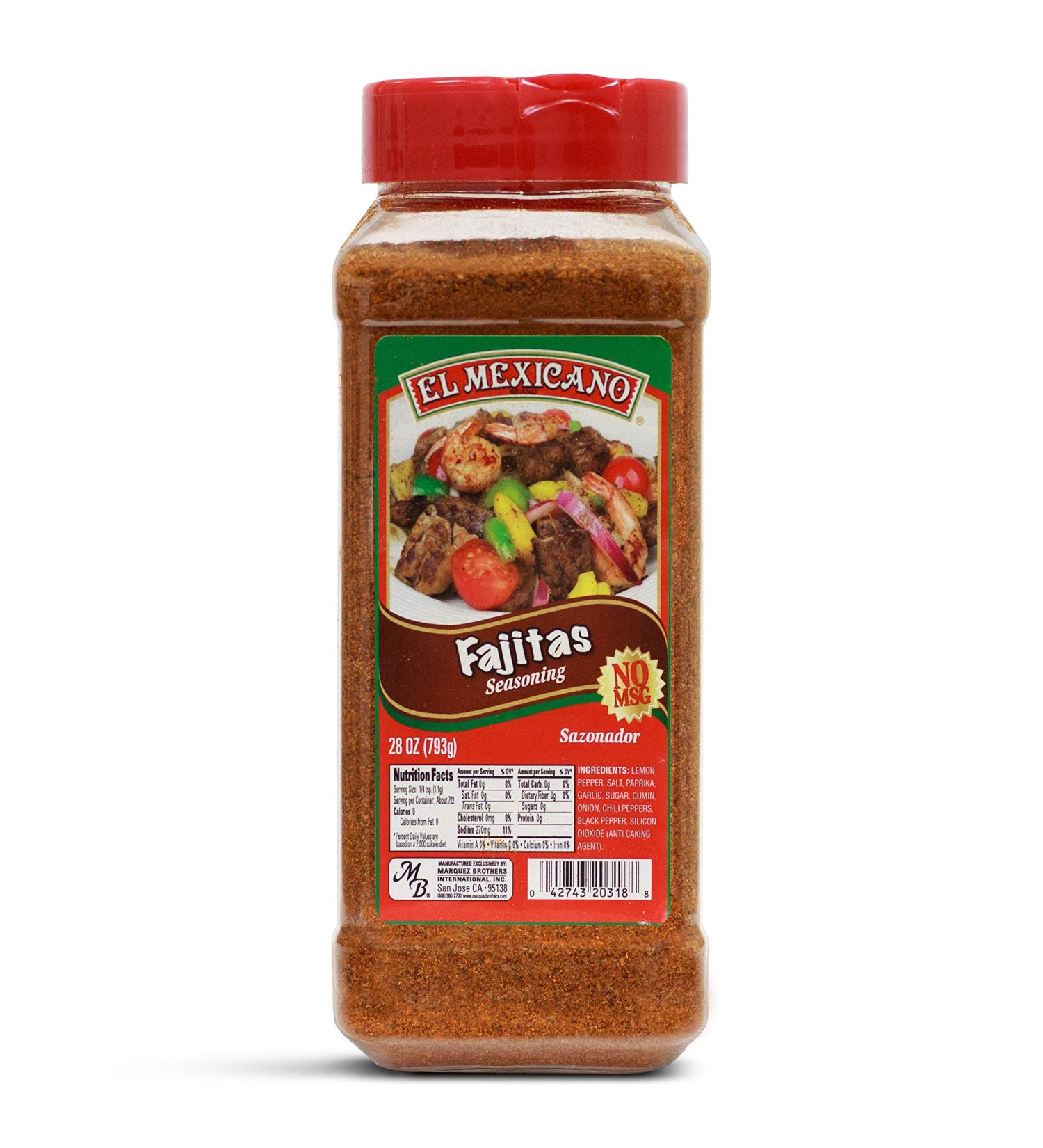 El Mexicano Fajita Seasonings 28 Oz - Authentic Blend for Perfect Fajitas - Buy Online on GoSupps.com
