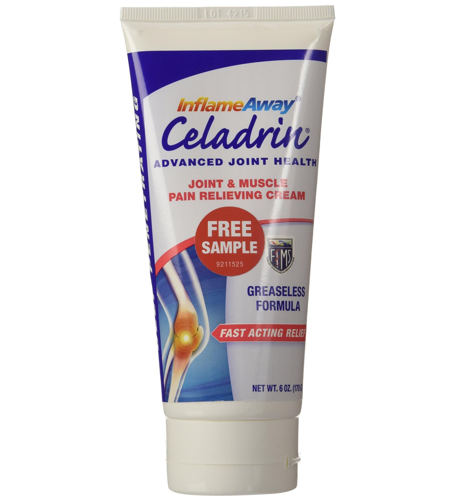 Celadrin Advanced Joint Health Cream - 2 Tubes, 12 oz Total - InflameAway Pain Relief - Buy Online on GoSupps.com
