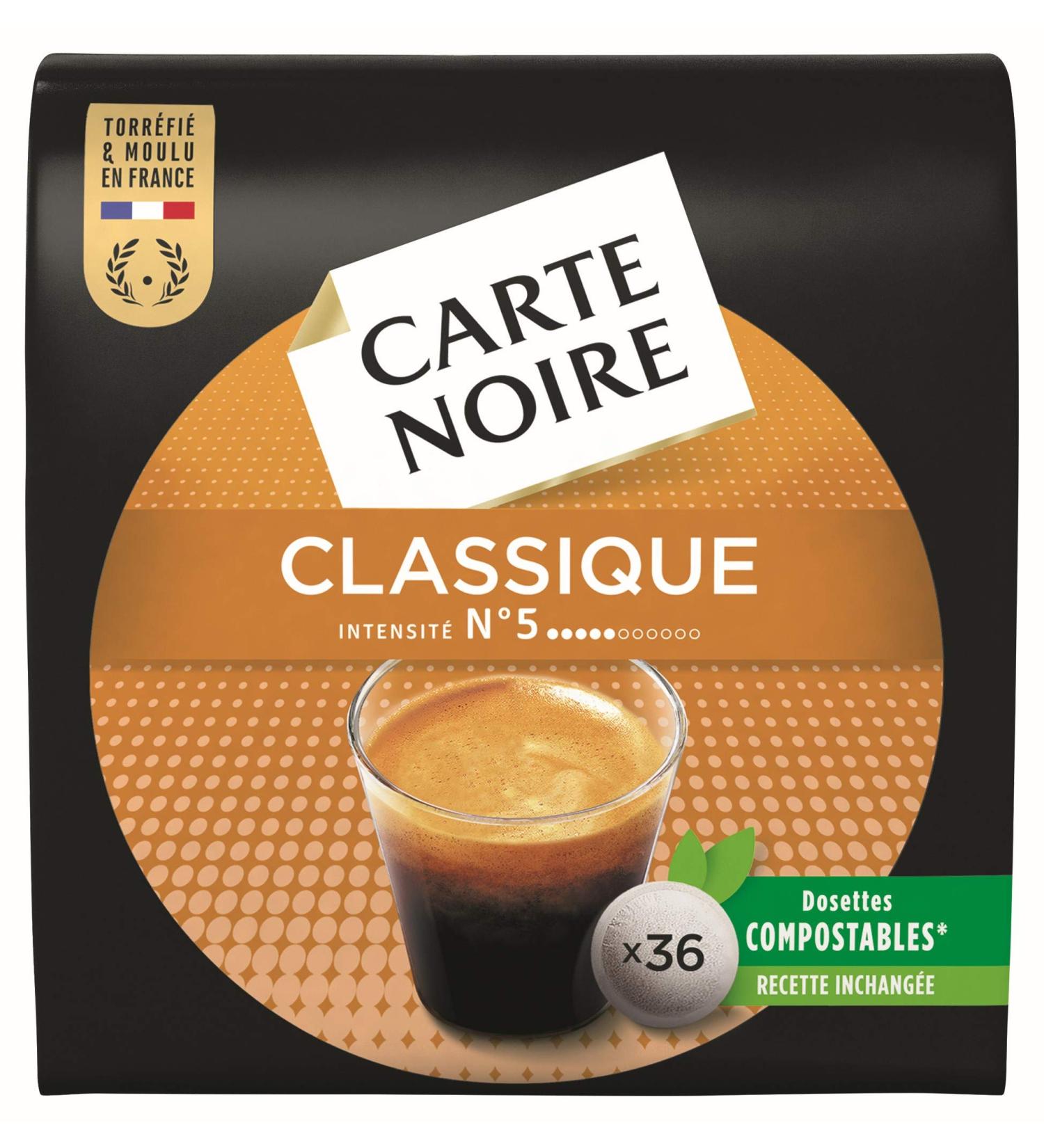  Carte Noire Carte Noire Classic No. 5 Senseo Compostable Coffee Pods 10 Packs of 36 Soft Pods (360 Pods) - Buy Online on GoSupps.com