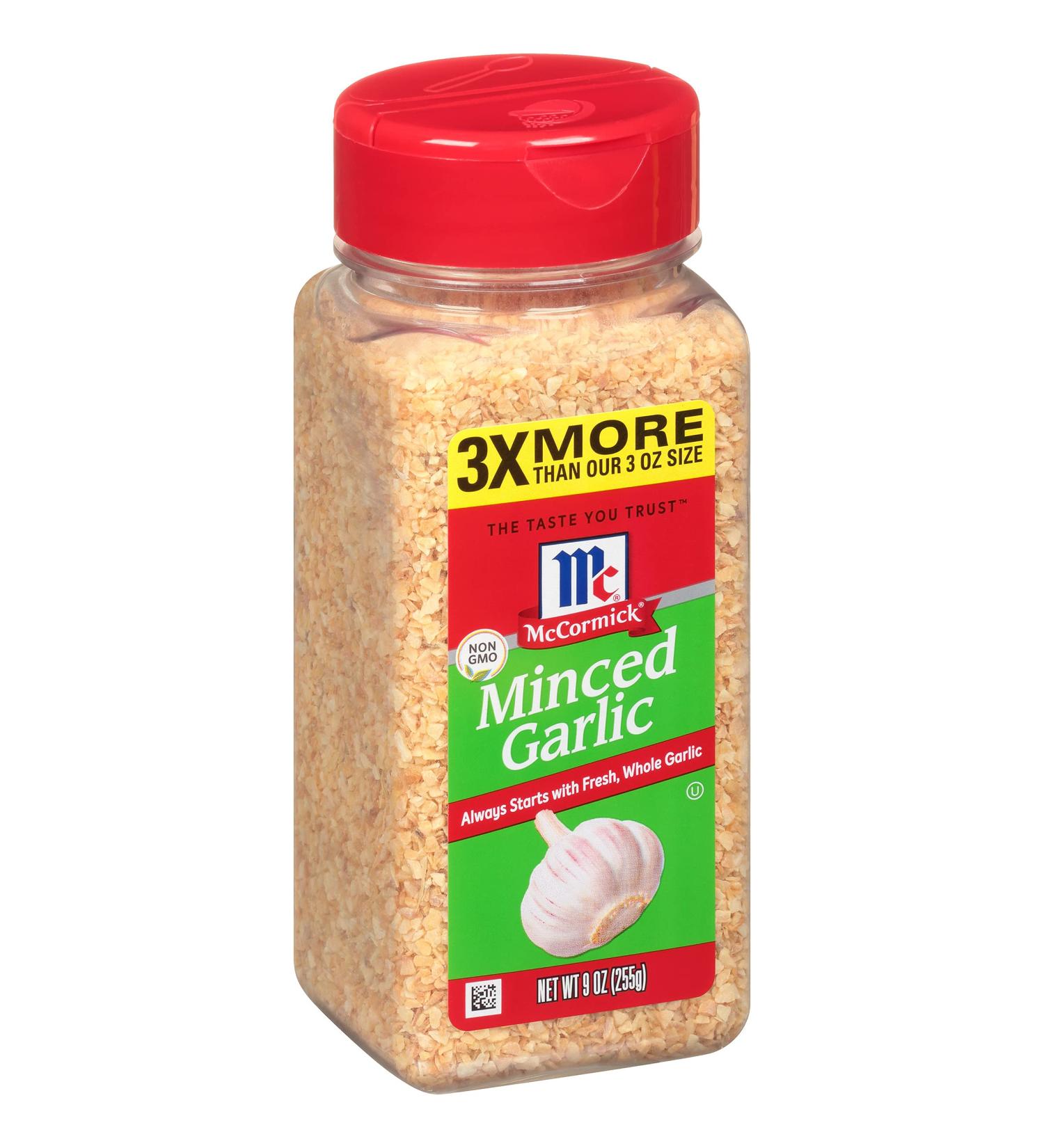 McCormick Minced Garlic - 9 oz | Premium Quality, 100% Natural Ingredients - Buy Online on GoSupps.com