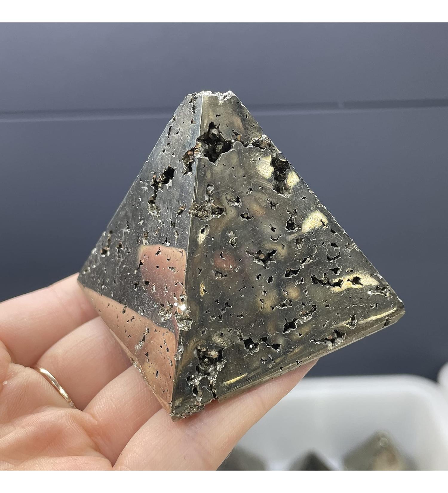 Natural Chalcopyrite Pyramid Reiki Stone ERTEYIN - Buy Online on GoSupps.com