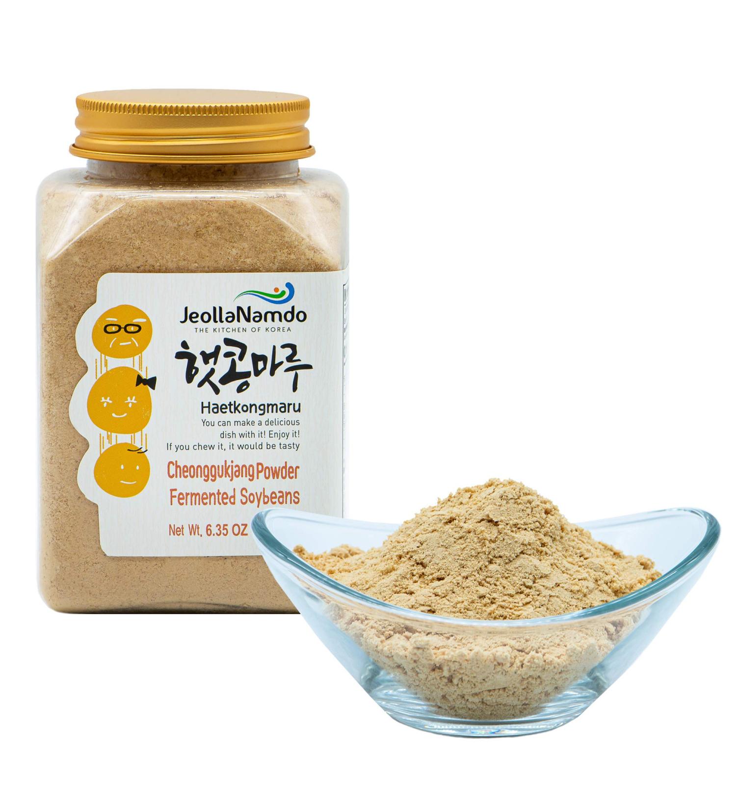 JRND Foods Fermented Soybean Powder 180g - Korean Pantry Cheonggukjang Recipe | Vegan, Non-GMO, Gluten-Free - Buy Online on GoSupps.com