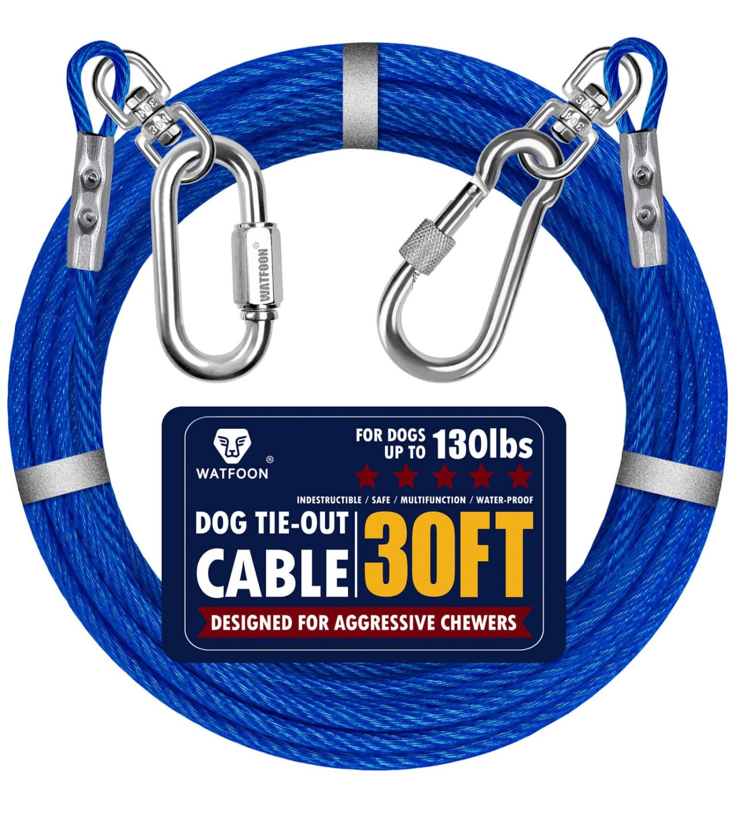 Buy Durable 9m Blue Dog Leash with Steel Belt | Long Chains for Outdoor Camping & Park Use | Robust Grip & Varied Lengths - Buy Online on GoSupps.com