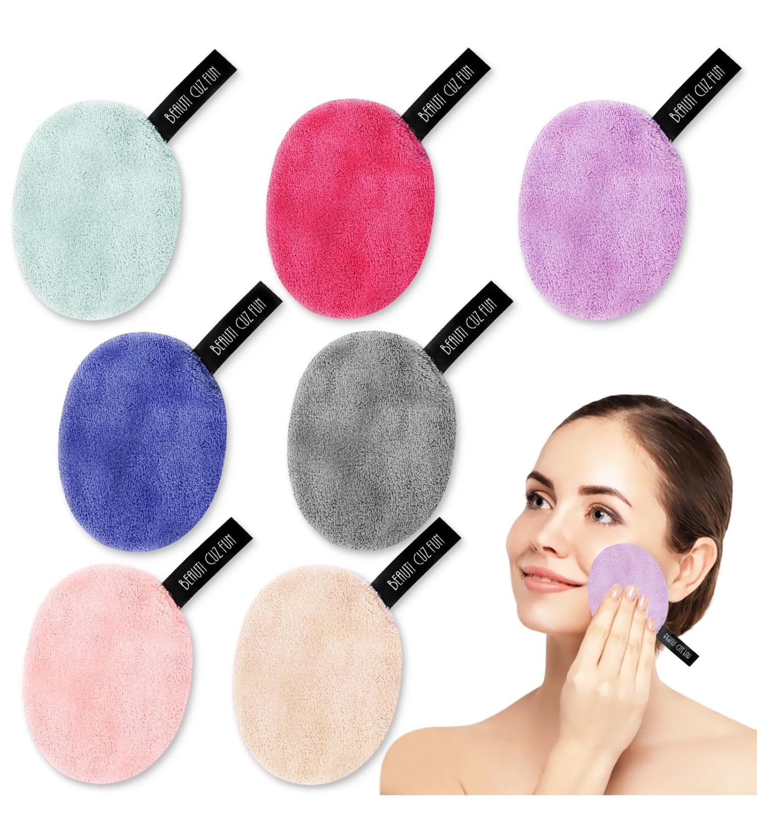 7 Reusable Slimming Cotton Pads | Hypoallergenic Soft Facial Cleaning Puffs for Skin Care - Buy Online on GoSupps.com