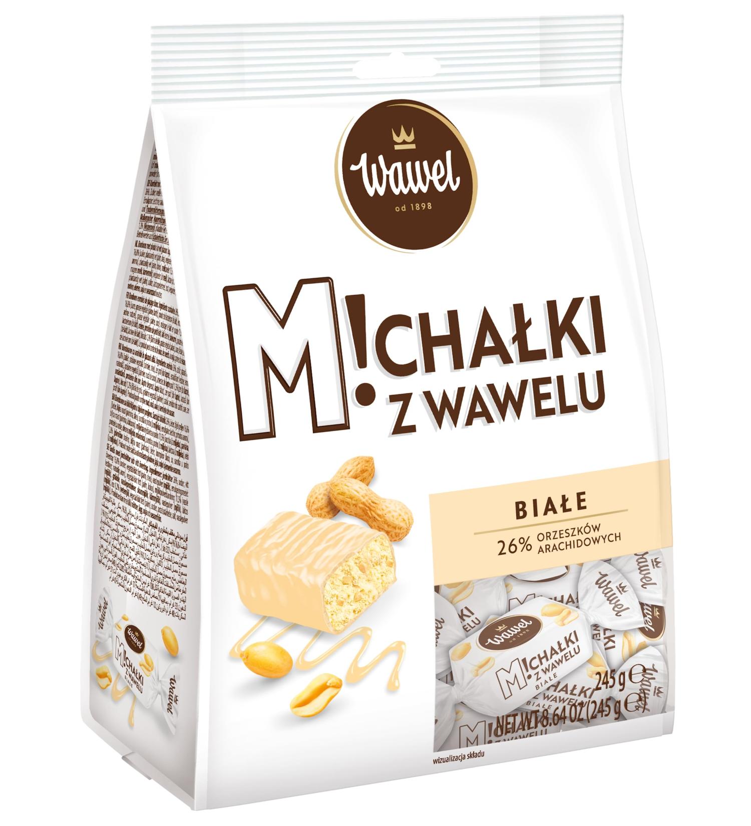 Wawel Micha ki Bia e (blanc/lait) 245 g Bonbons au chocolat Recette traditionnelle Bonbons polonais classiques Lait et cacahu te - Buy Online on GoSupps.com