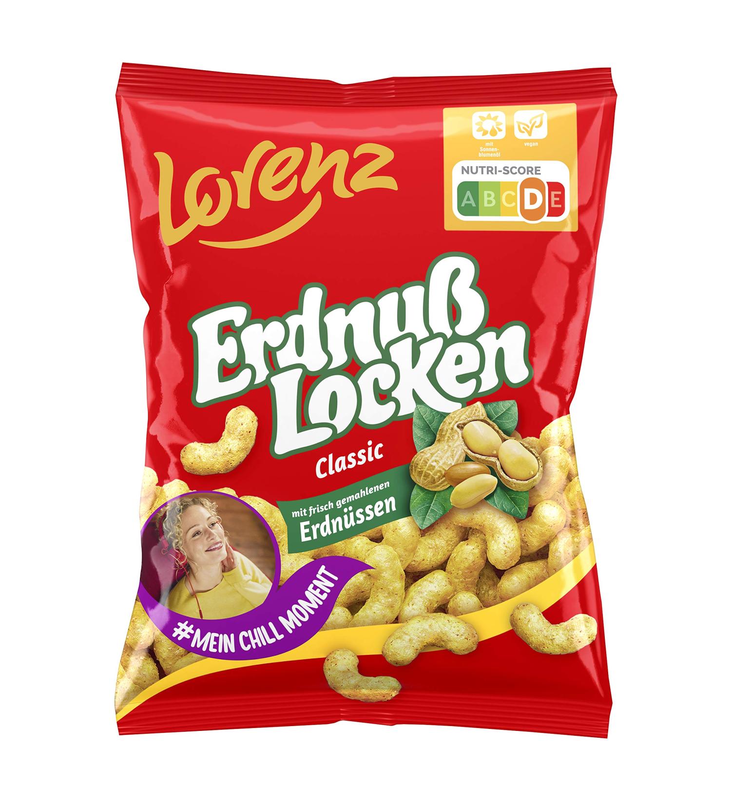 Lorenz Snack World Peanut Curls Classic - 120g | Buy Internationally - Crispy & Flavorful Snack - Buy Online on GoSupps.com