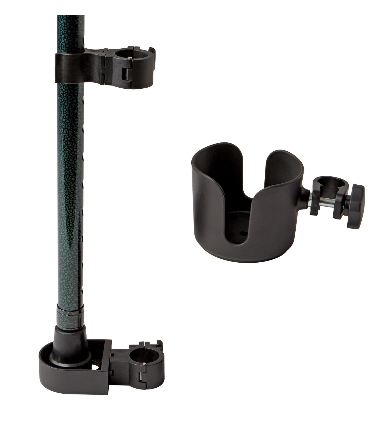 Medline Black Walker Cup and Cane Holder - 13.6 oz - Buy Online on GoSupps.com