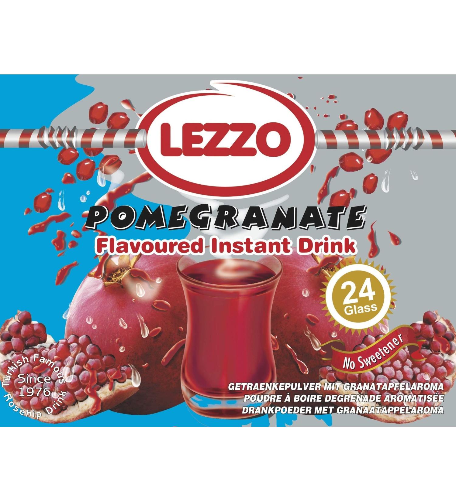 Lezzo Pomegranate Flavoured Instant Tea (600g) - Buy Online on GoSupps.com
