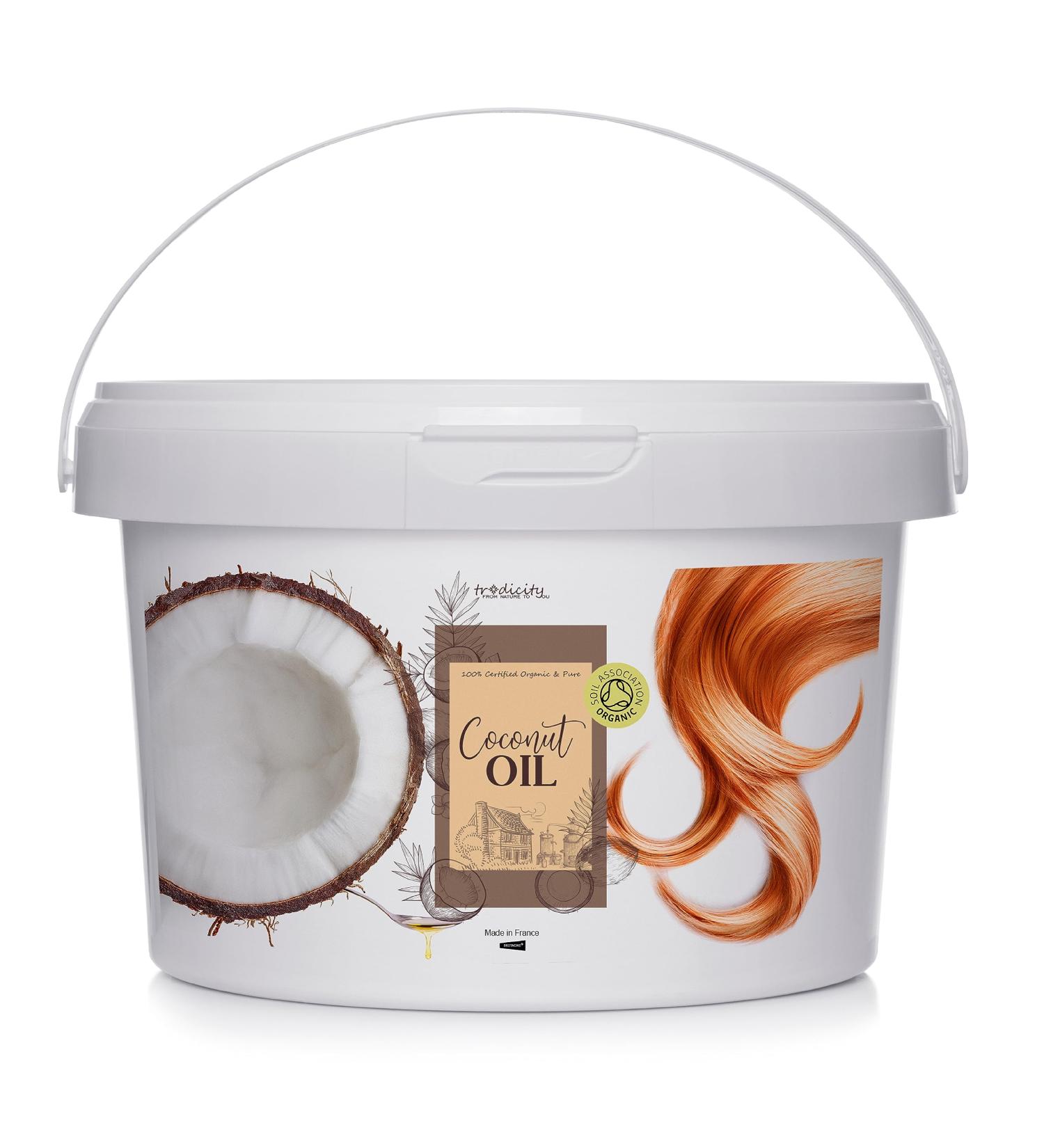 Coconut Oil for Dry and Damaged Hair. Moisturizing Serum Split Ends Hair Mask Anti-Frizz Intense Repairing Hair Oil - 5000 ml - Buy Online on GoSupps.com