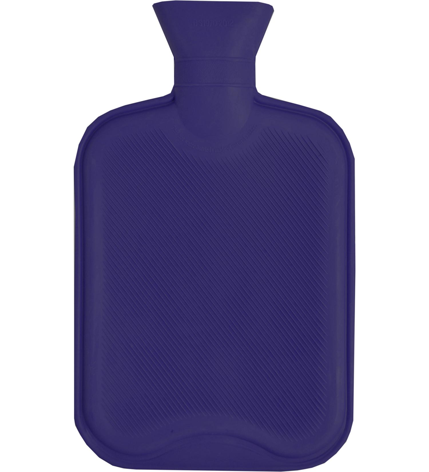 Vagabond Bags Ribbed Hot Water Bottle 2L - Navy | Eco-Friendly & Durable | Ideal for Cozy Nights - Buy Online on GoSupps.com