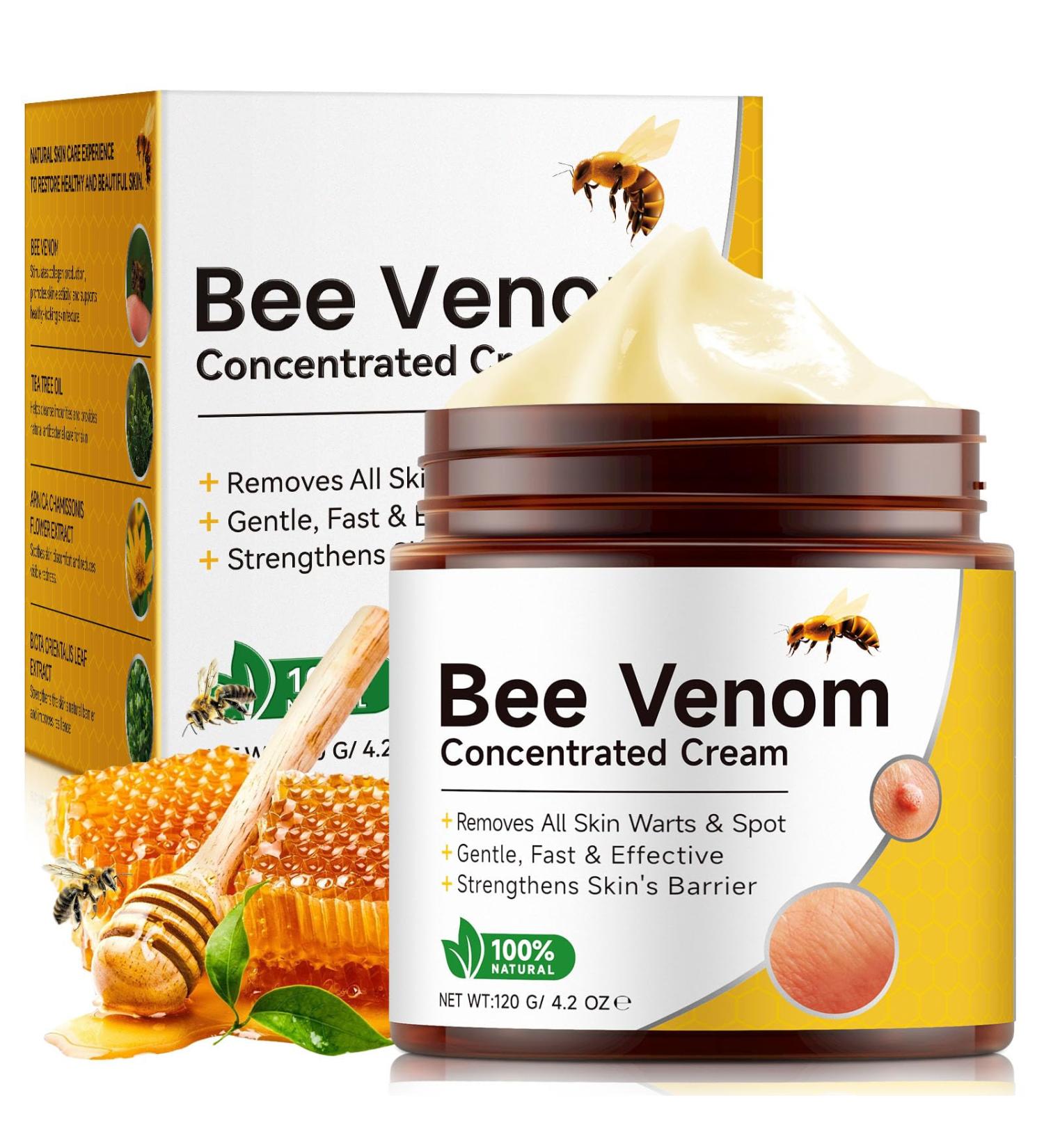Bee Venom Comprehensive Cream 4.2 Oz Bee Venom Skin Restoration Cream Natural Moisturizer for Face & Body Firms and Rejuvenates Reduces Blemishes Smoothes Wrinkles & Fine Lines for All Skin Types - Buy Online on GoSupps.com