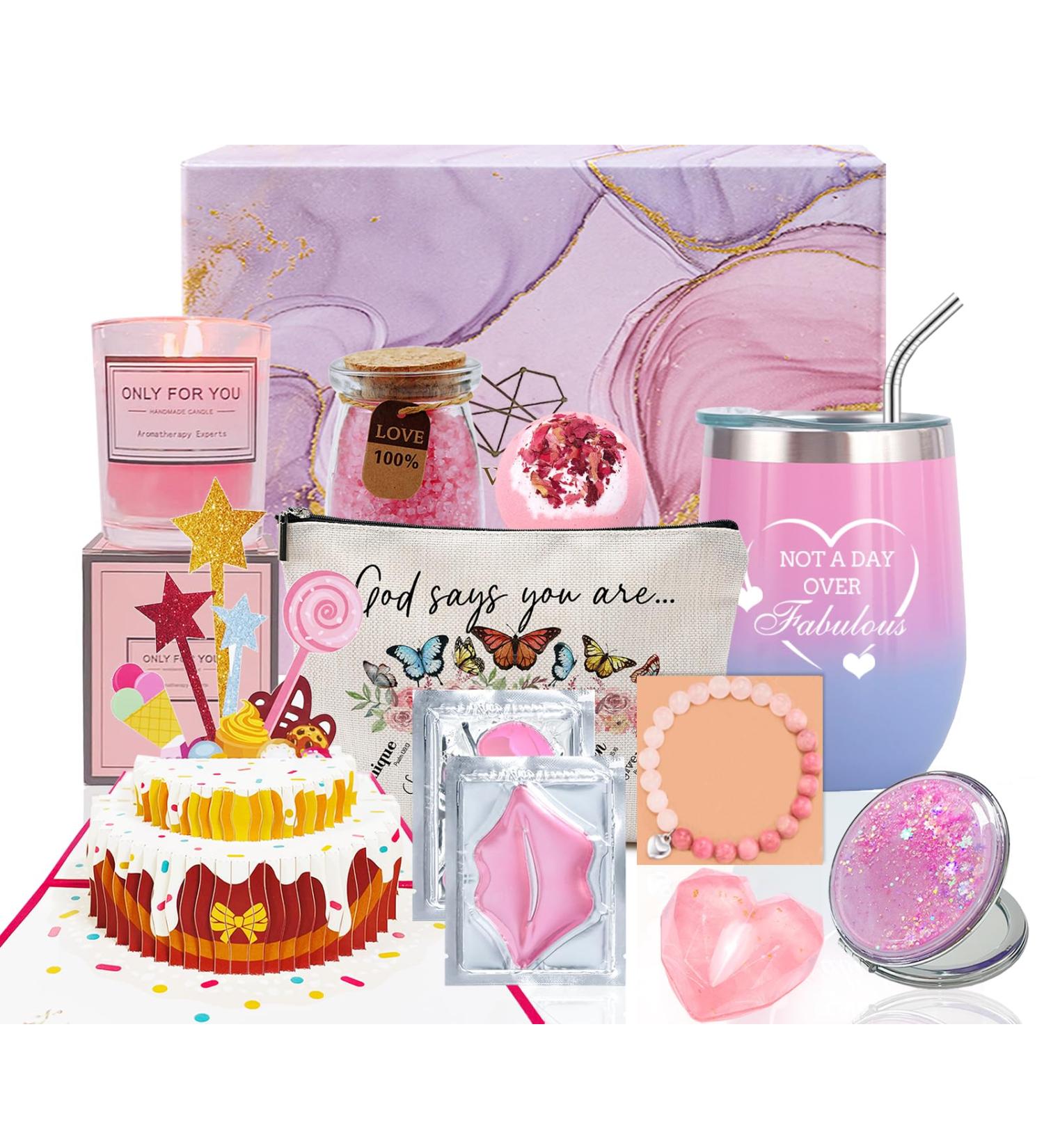 Unique Birthday Gifts for Women | Relaxing Spa Gift Basket Set for Mom Sister Wife & Friends - Buy Online on GoSupps.com