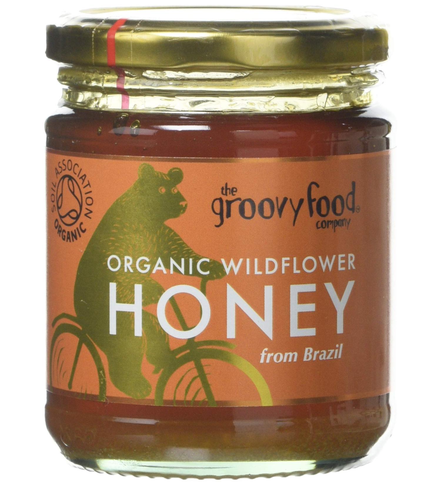 The Groovy Food Co. Organic Brazilian Wildflower Honey 340g - Pure & Unfiltered - Buy Online on GoSupps.com