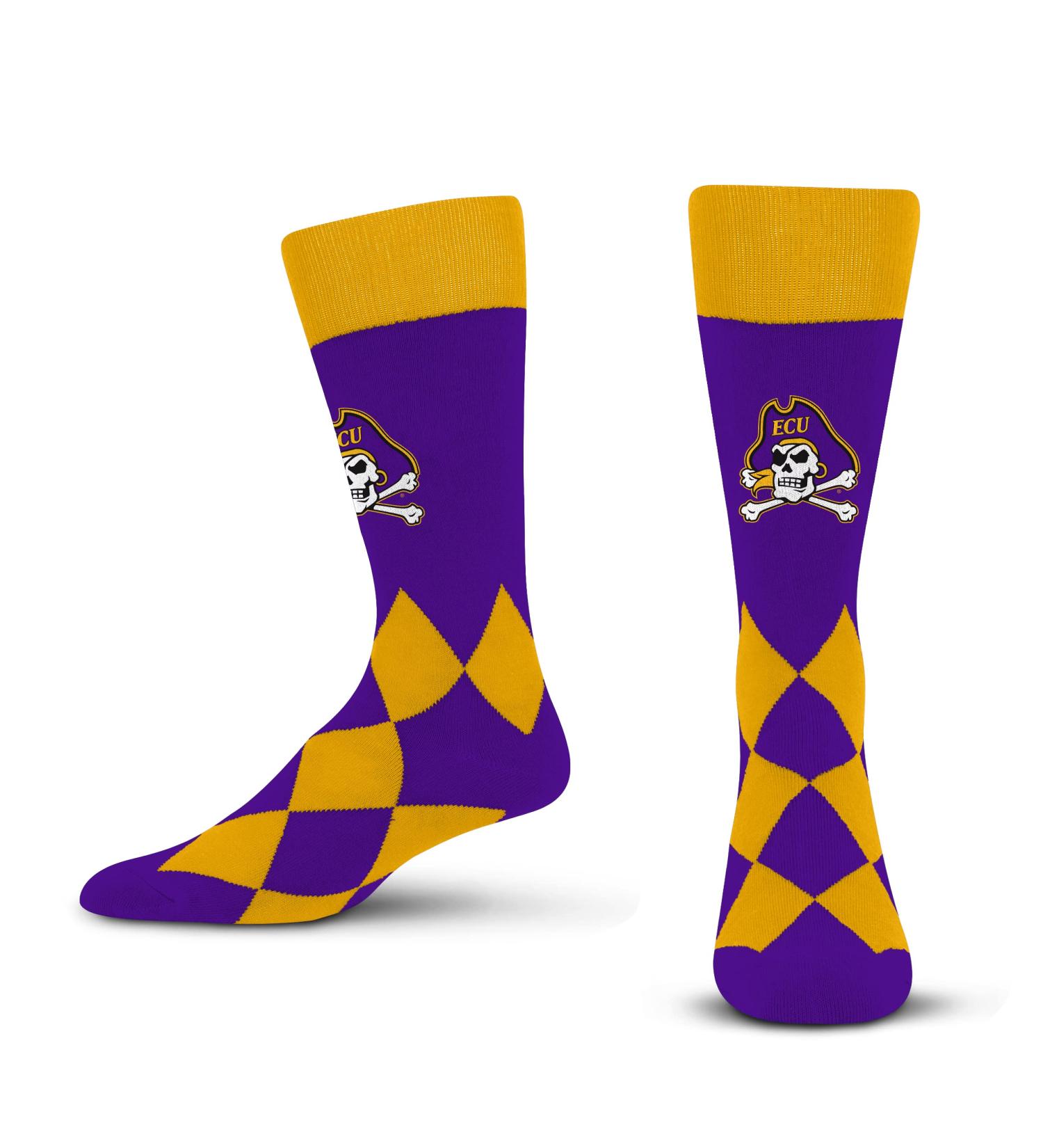 FBF NCAA unisex-adult Big Diamond Socks East Carolina Pirates One Size Team Color