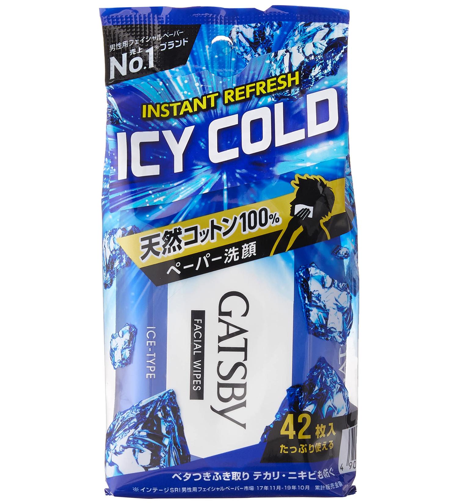 GATZBY Facial Paper: Ice Type - 42 Sheets | Refreshing and Hydrating - Buy Online on GoSupps.com