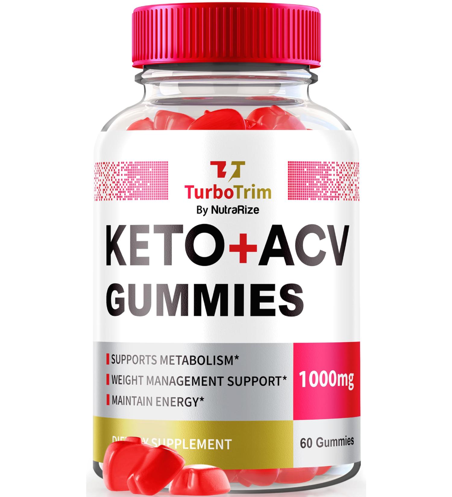NutraRize TurboTrim Keto + ACV Gummies for Weight Loss All Natural Apple Cider Vinegar Keto+ACV Reviews (60 Gummies) - Buy Online on GoSupps.com