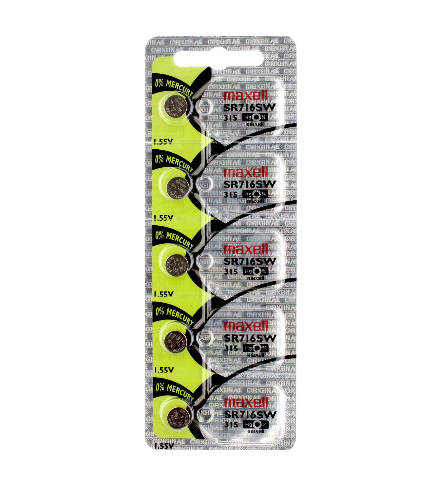 Maxell SR716SW Silver Oxide Watch Battery 315 V315 SR62 SR716 | Long-Lasting Reliable Power for Your Watch - Buy Online on GoSupps.com