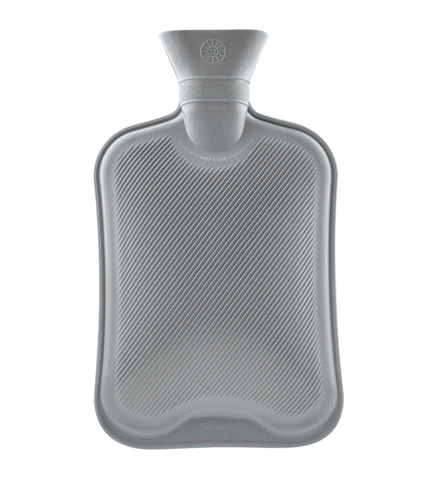 Durable Hot Water Bottles - 1.8L Rubber Pack of 2 & 3 | Coverless Bed Bottles for All Ages - Buy Online on GoSupps.com