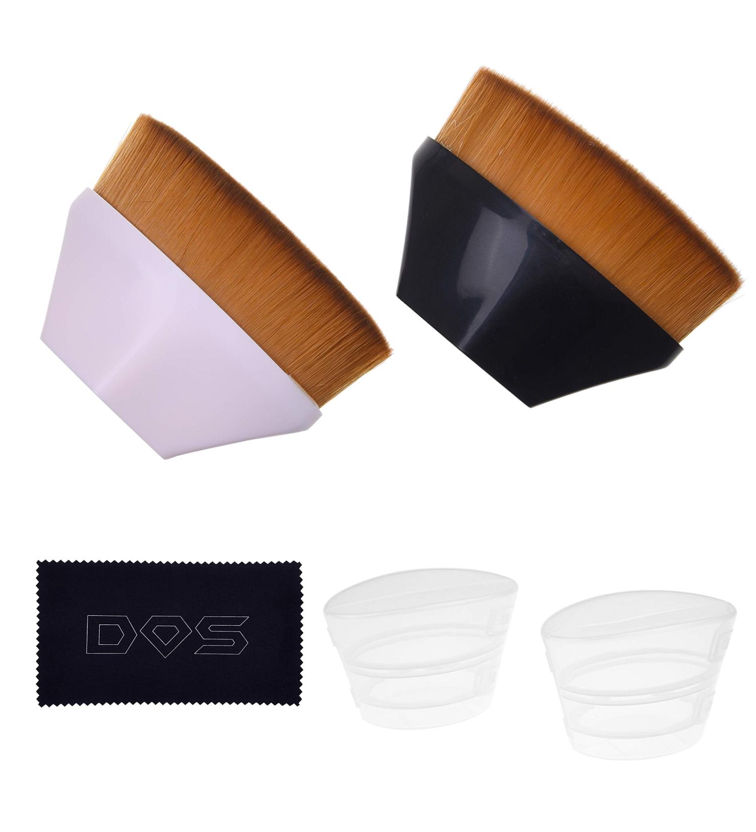 Diamond Shield Flat Top Kabuki Makeup Brush - Powder Foundation Application - Buy Online on GoSupps.com