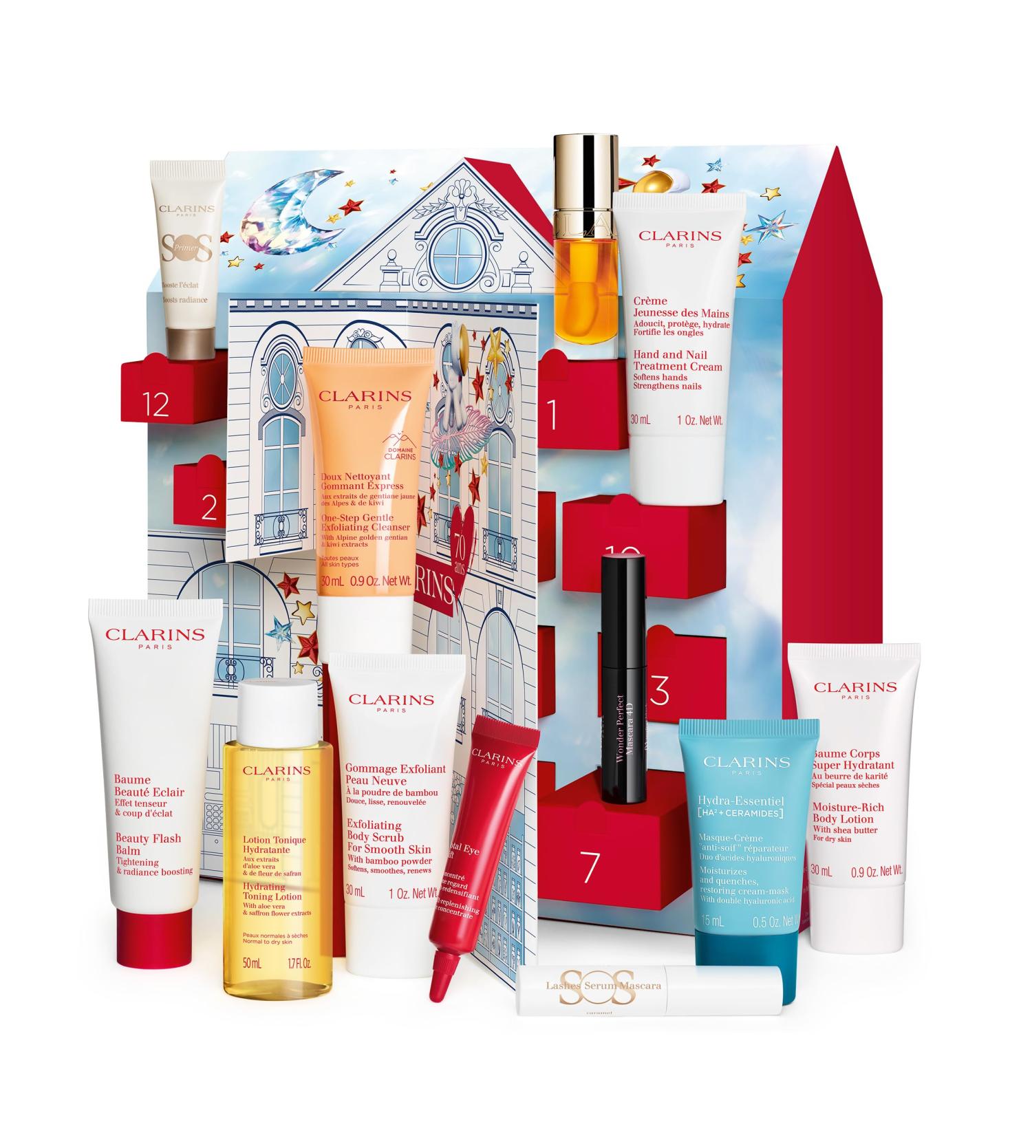 Clarins Gift Set | 12 Day Advent Calendar 265ml For Women | Worth 162 - Buy Online on GoSupps.com
