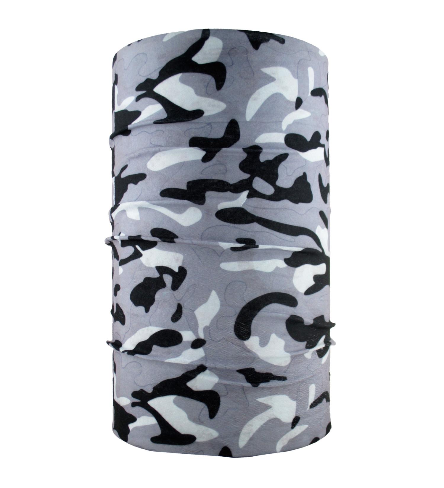 HeadLOOP multifunctional scarf camouflage winter grey loop tube scarf scarf headscarf microfiber