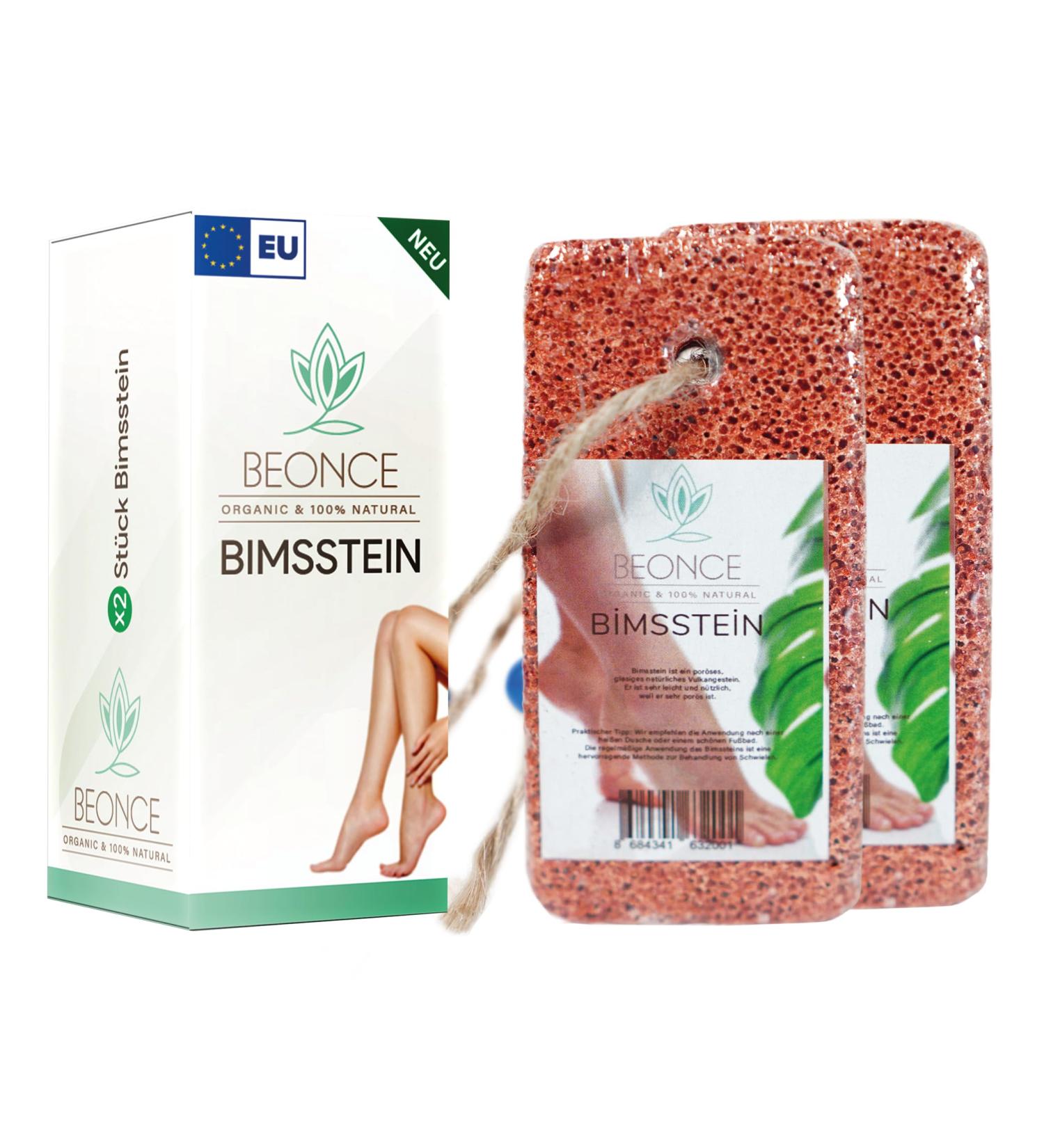 Natural Bimsstein Foot Care Set - 2 Pumice Stones for Calluses & Hard Skin Removal Dead Skin Foot Scroll Orange - Buy Online on GoSupps.com