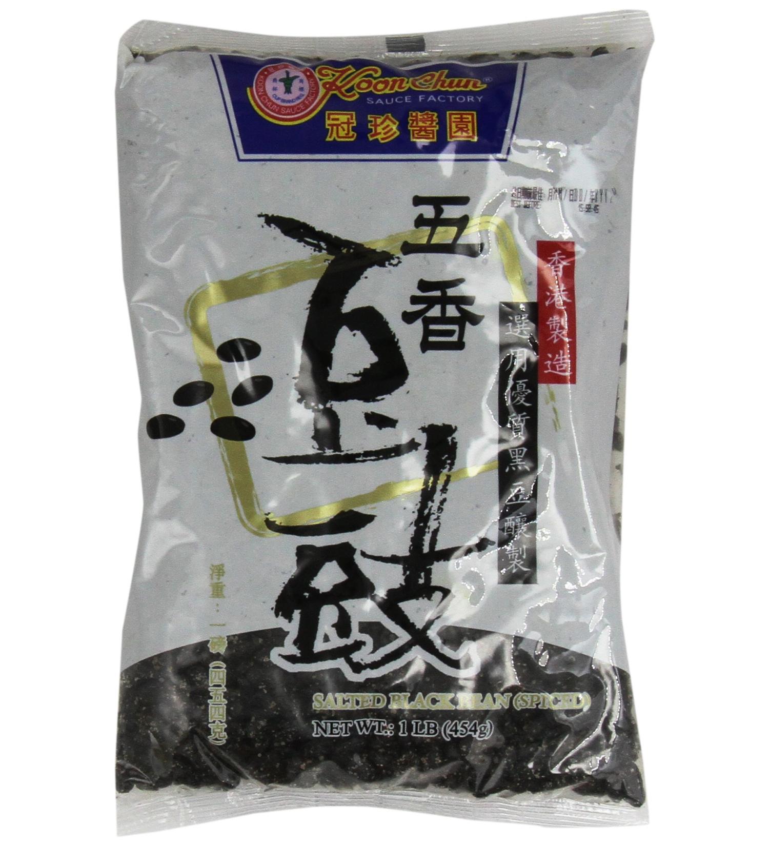 Chinese Douchi - Fermented Black Beans - 16 Oz Bag Each