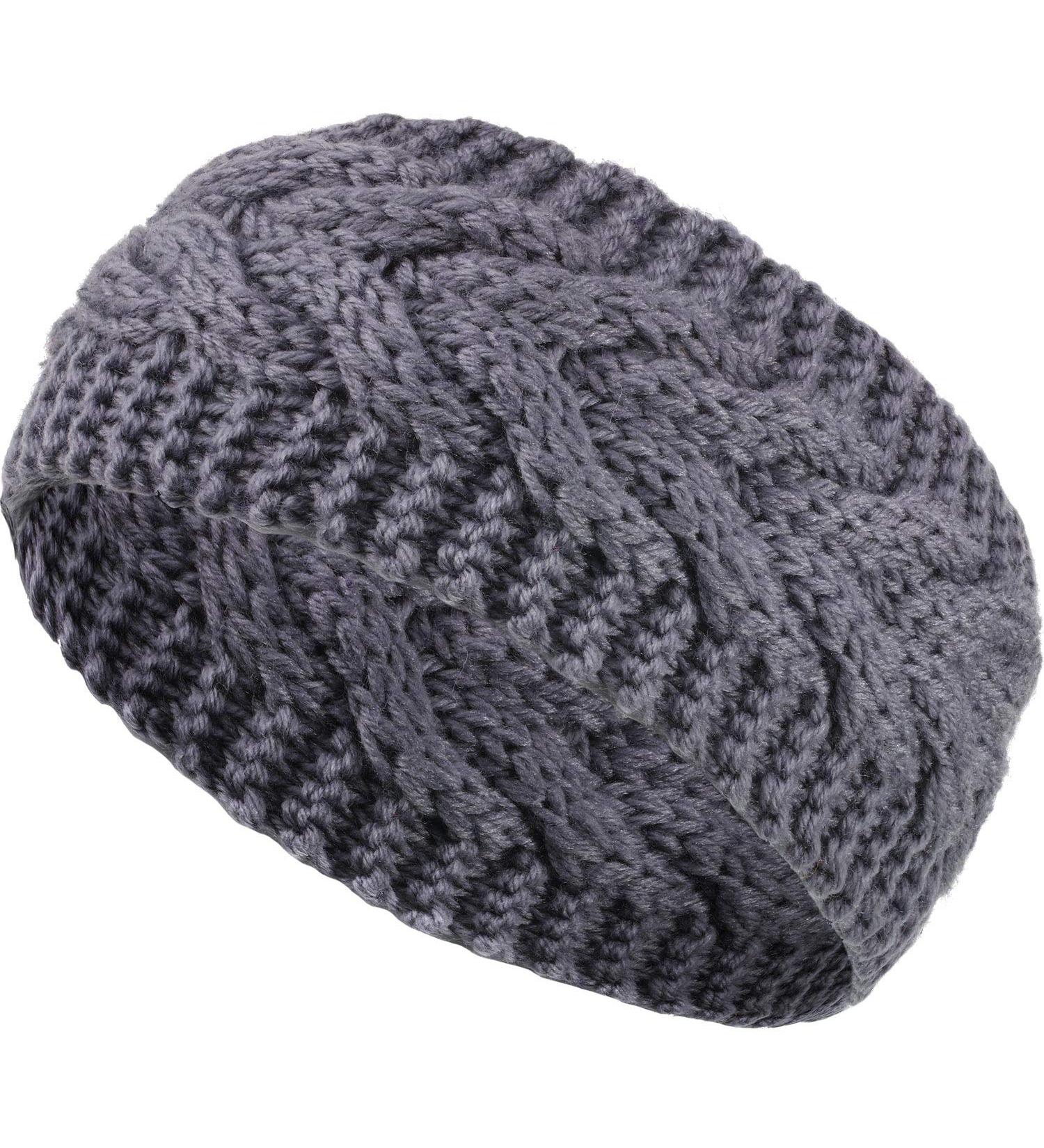 SATINIOR Winter Headband for Women - Wool Cable Knit Gray Ear Warmer & Hair Wrap - Buy Online on GoSupps.com