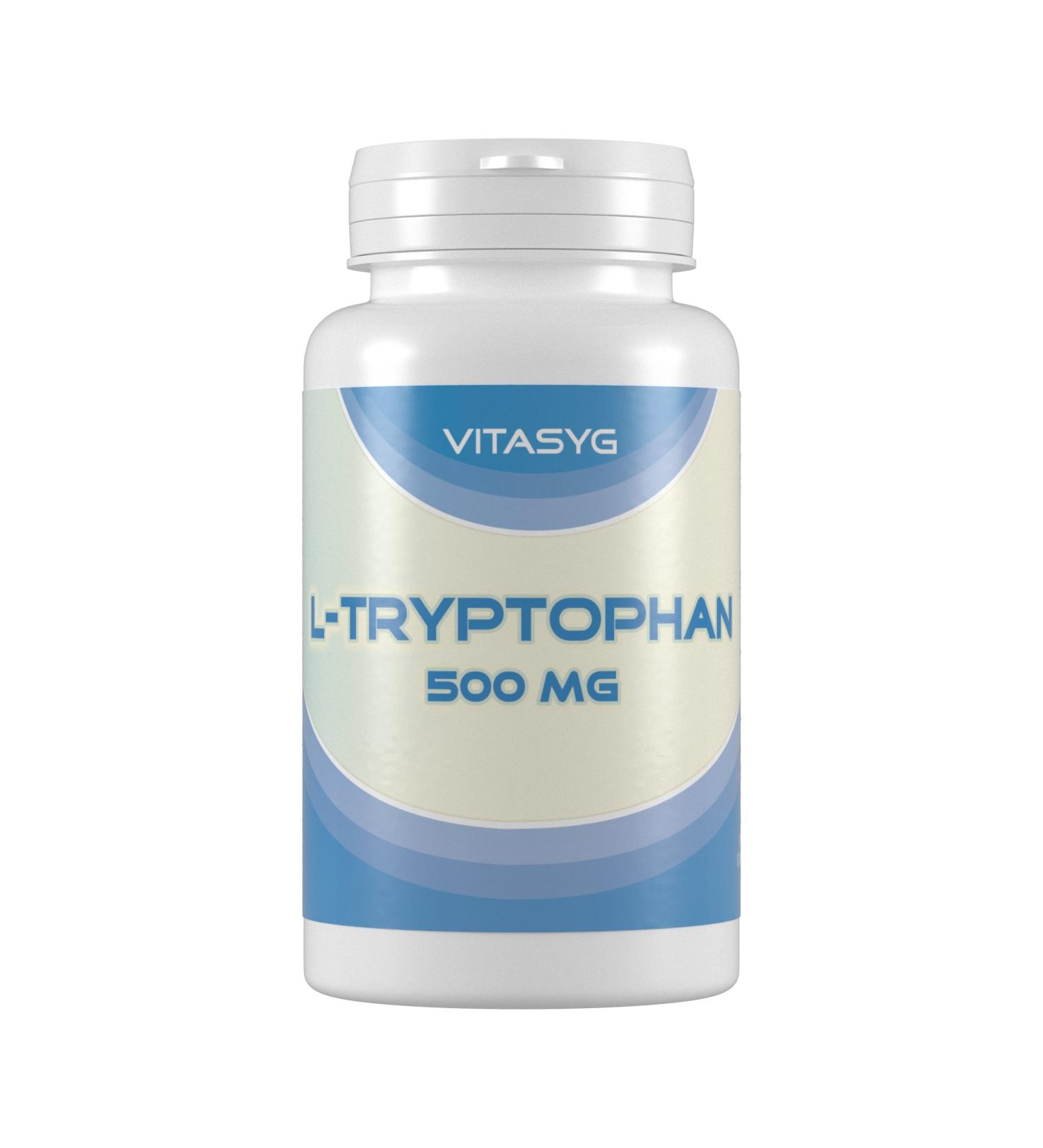 Vitasyg L-tryptophan 500mg - 240 capsules 160 g - Buy Online on GoSupps.com