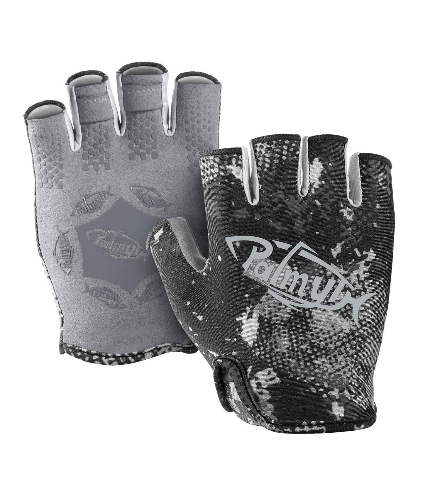Palmyth Stubby UV Fishing Gloves | UPF 50+ Sun Protection Fingerless Glove for Men and Women | Ideal for Kayaking, Paddling, Canoeing, Rowing, and Driving | Black Camo, Medium - Buy Online on GoSupps.com