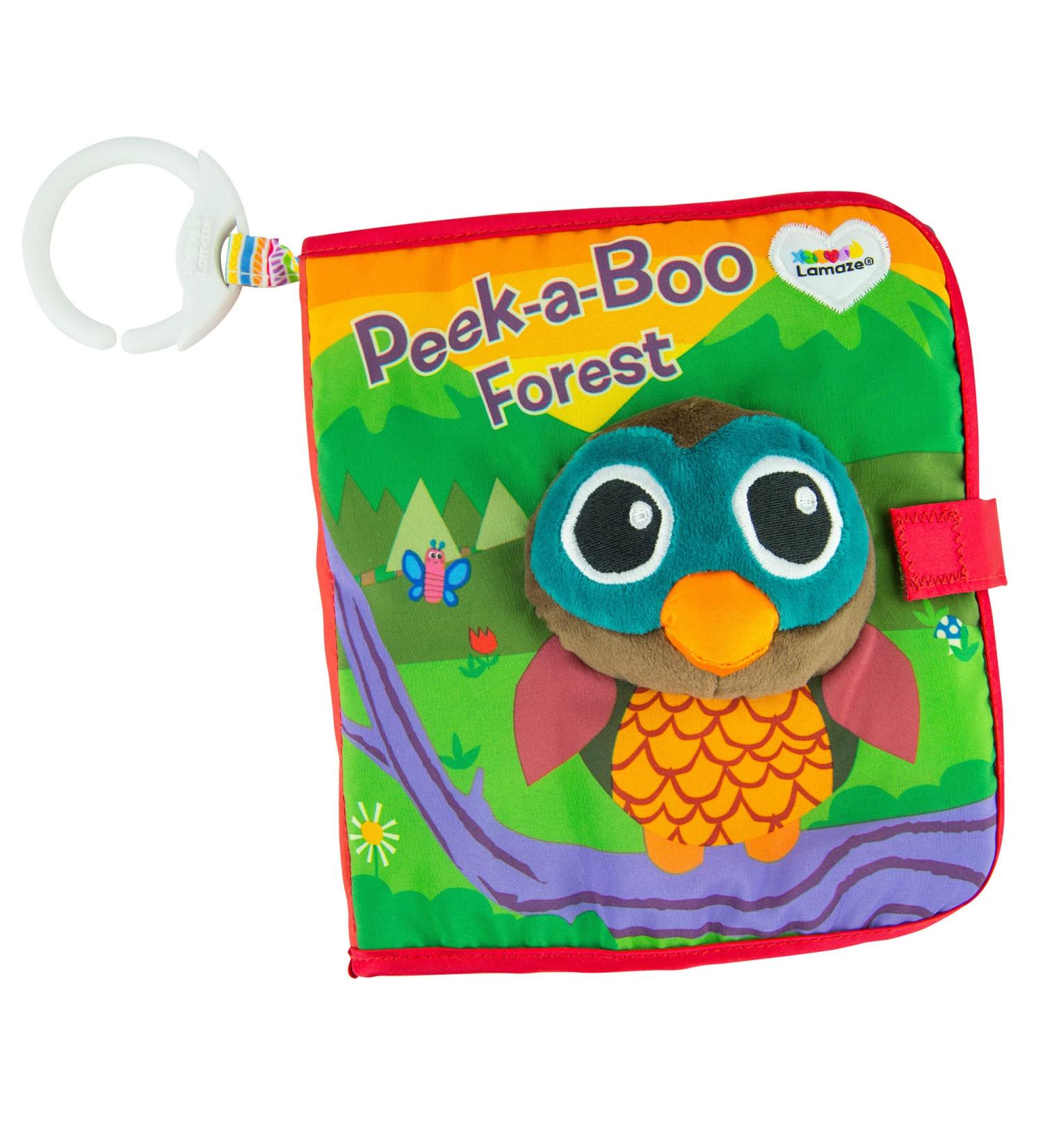 Lamaze Peek-A-Boo Forest Soft Baby Book - Clip-On Cloth Book for Sensory Play - Washable & Crinkling Fabric - Teething & Learning Toys for Babies 6mo - Buy Online on GoSupps.com