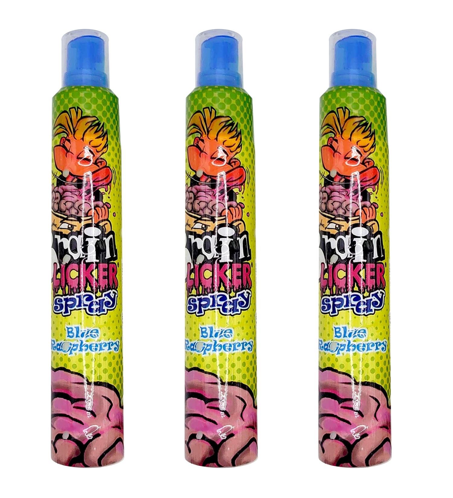 3 Pack of Sour Blue Raspberry Brain Licker Sprays