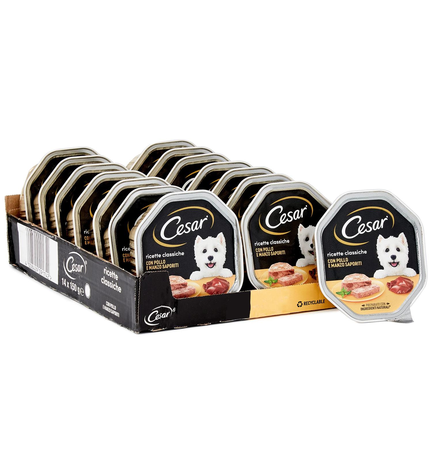 Cesar Classiques Recipes Wet Dog Food - 150g 14 Pieces Chicken & Beef - Premium International Shipping - Buy Online on GoSupps.com