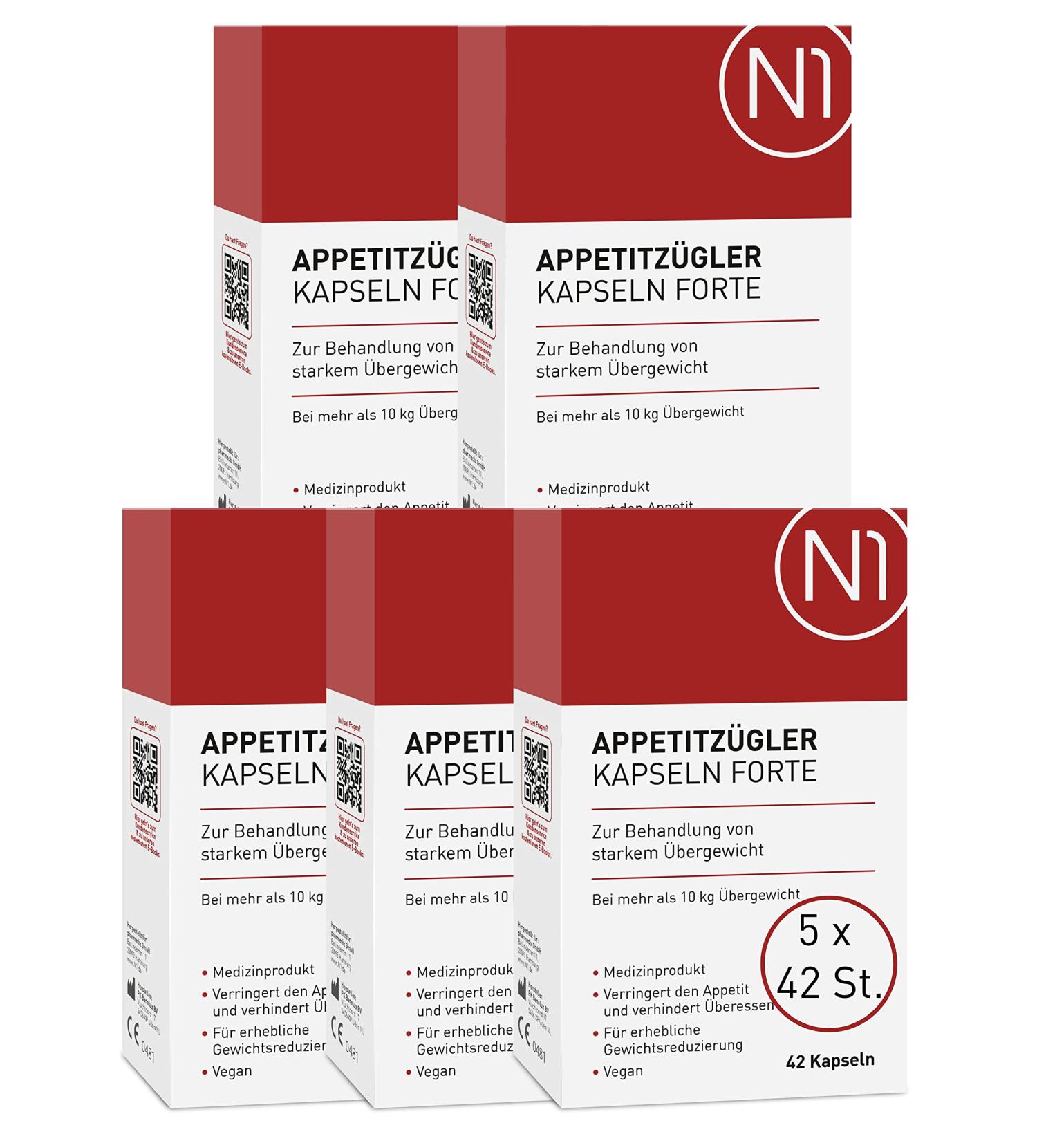 N1 Appetite Support Forte - 210 Capsules for Fast Weight Loss | Medical Device for Effective Slimming & Diet Aid - Buy Online on GoSupps.com
